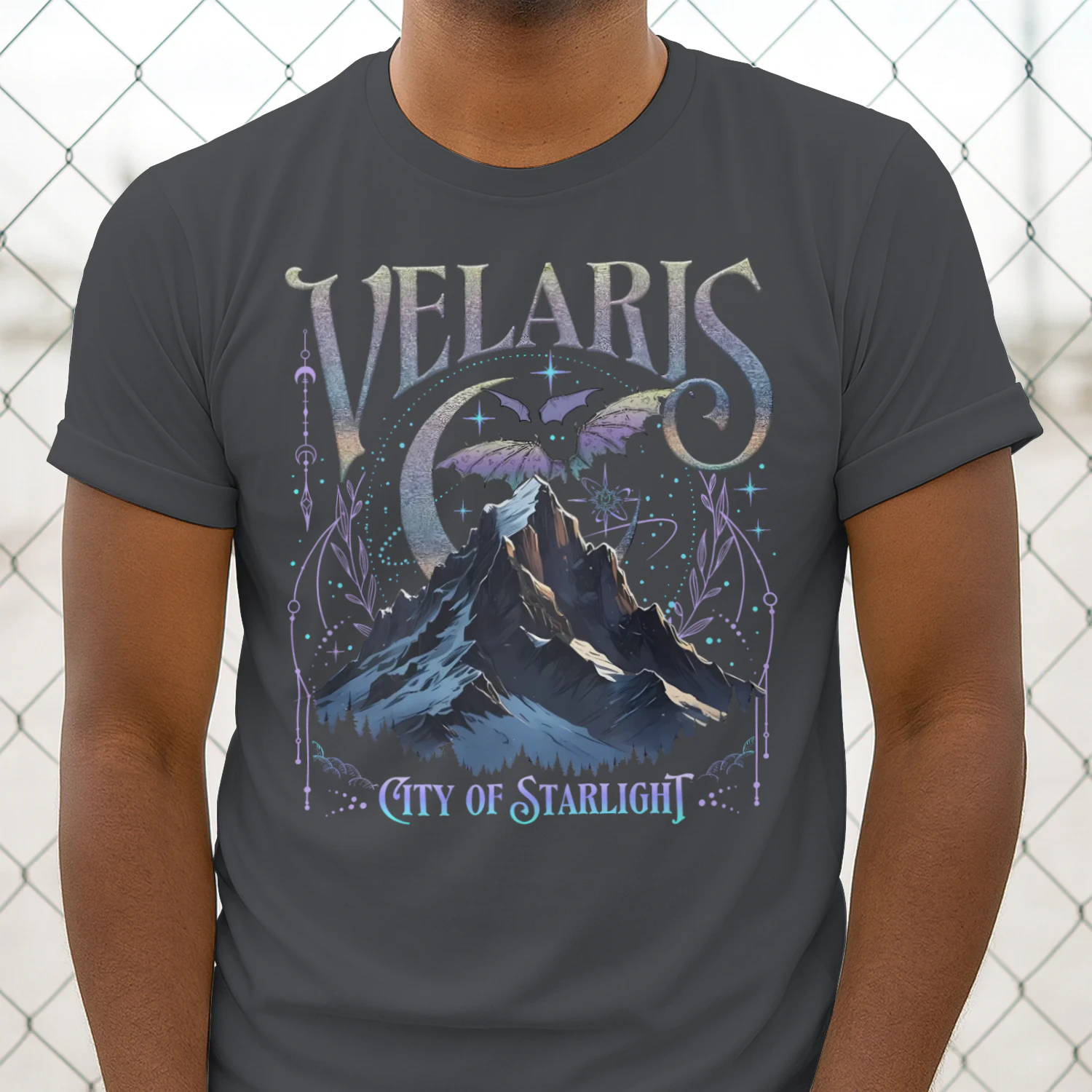 Velaris Acotar Heavy Cotton Dark Colors T-shirt 2 Side, City Of Starlight Gildan Tee, Romantasy Readers Shirt, Book Lover Gifts