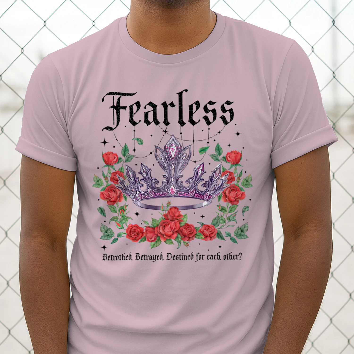 Fearless Heavy Cotton Light Colors T-shirt 2 Side, The Powerless Trilogy Gildan Tee, Fantasy Romance Book Shirt, Book Lover Gifts