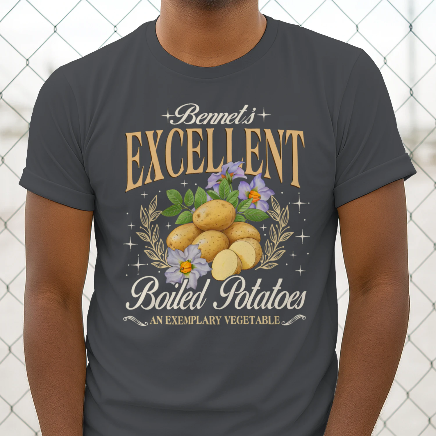 Exemplary Vegetable Heavy Cotton Dark Colors T-shirt 1 Side, Pride and Prejudice Gildan Tee, Classic Literature Shirt, Book Lover Gifts