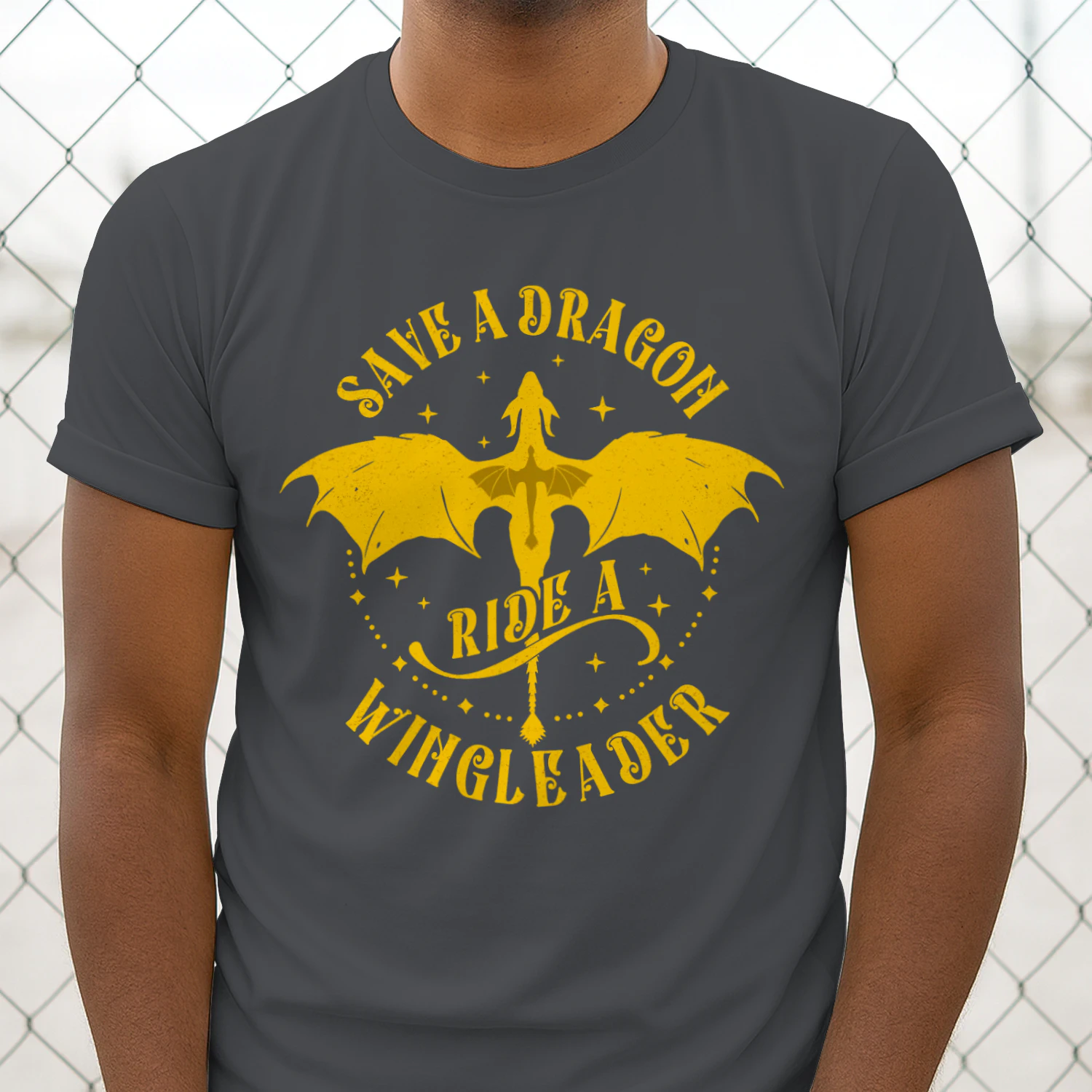 Ride A Wingleader Heavy Cotton Shirt 2 Side, Fourth Wing Tee, Romantasy Shirt, Book Lover Gifts