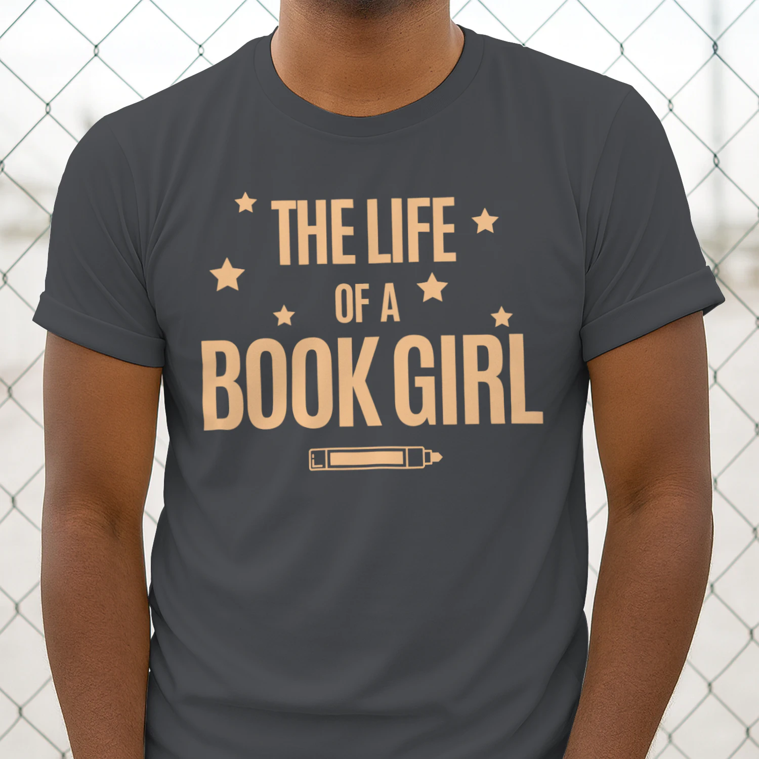 The Life Of A Book Girl V2 Heavy Cotton Dark Colors T-shirt 1 Side, World Tour Book Club Gildan Tee, Readers Club Shirt, Book Lover Gifts