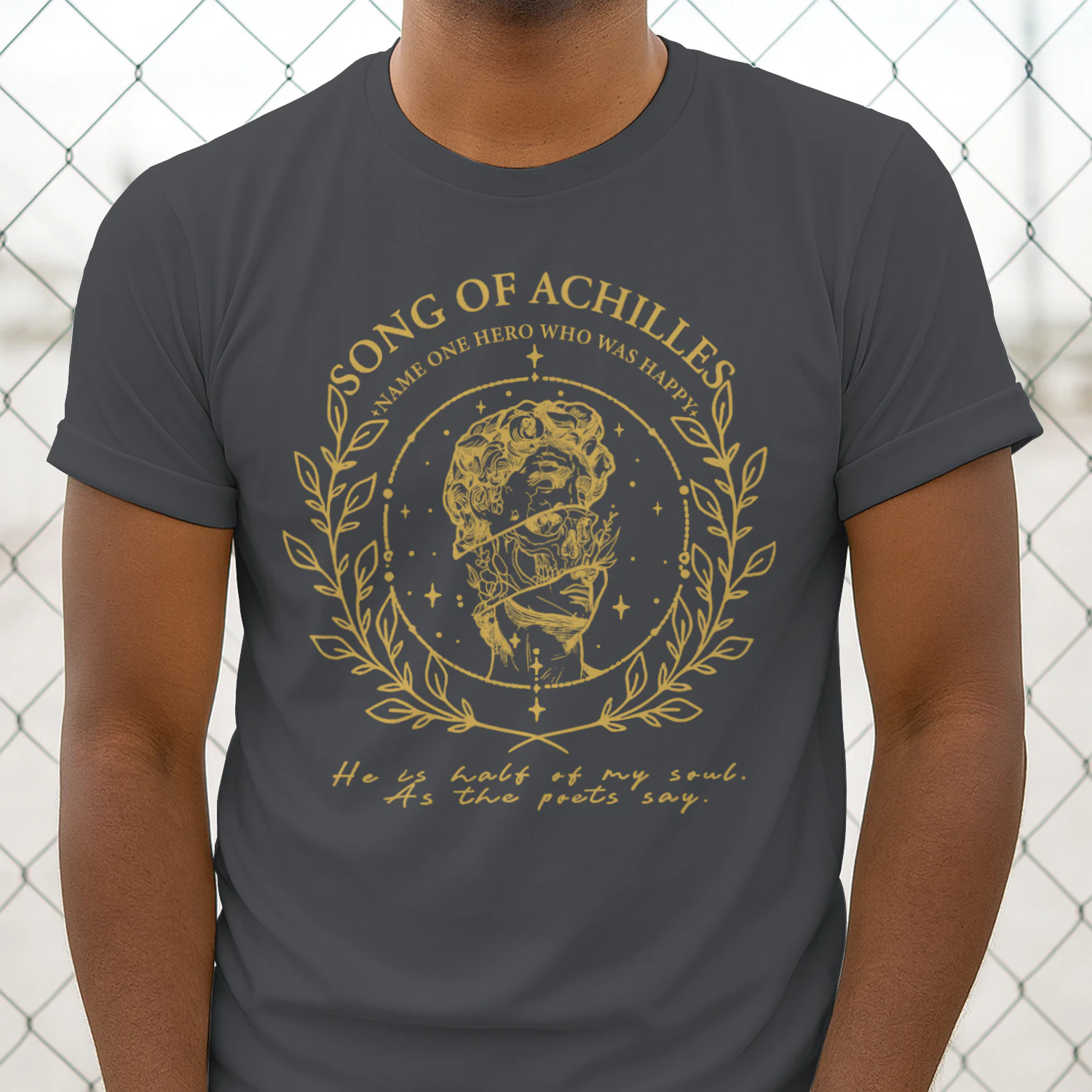 The Song of Achilles Heavy Cotton Dark Colors T-shirt 2 Side, Classic Retellings Gildan Tee, Mythological Retellings Book Shirt, Book Lover Gifts