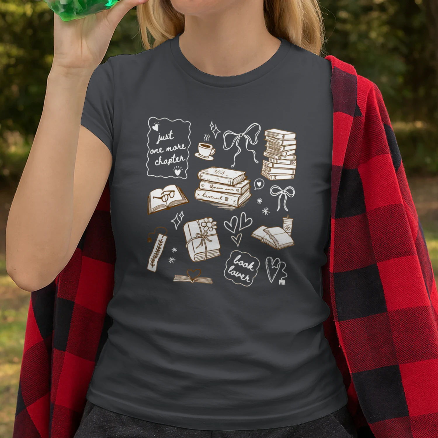 Just One More Chapter Heavy Cotton Dark Colors T-shirt 1 Side, Book Club Gildan Tee, Readers Club Shirt, Book Lover Gifts