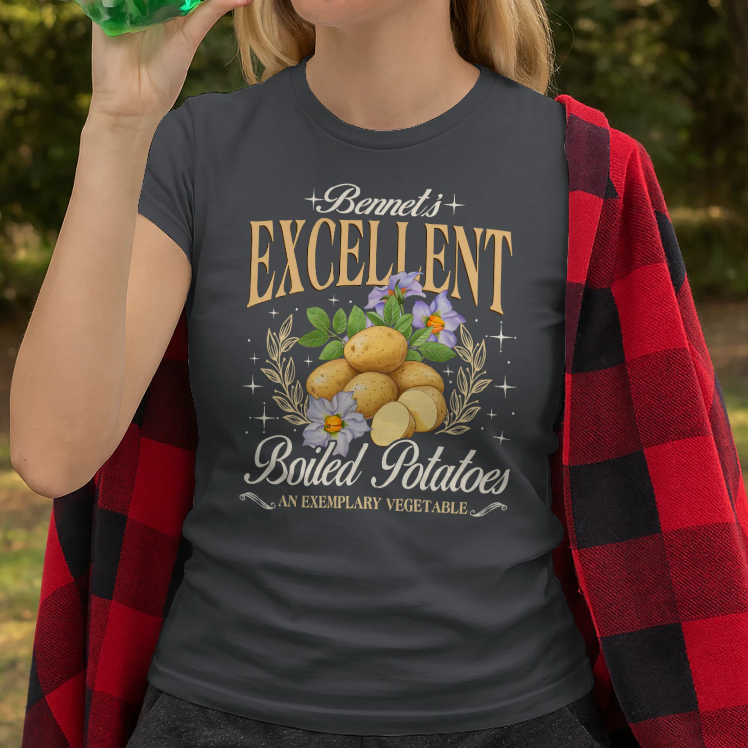 Exemplary Vegetable Heavy Cotton Dark Colors T-shirt 1 Side, Pride and Prejudice Gildan Tee, Classic Literature Shirt, Book Lover Gifts