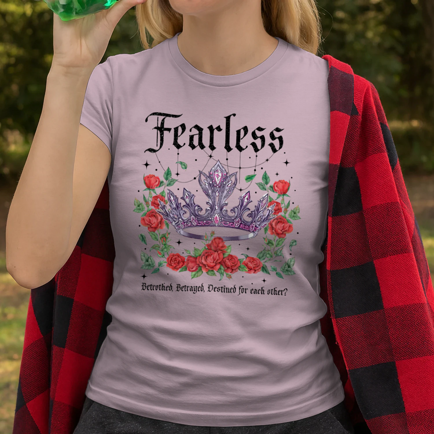 Fearless Heavy Cotton Light Colors T-shirt 2 Side, The Powerless Trilogy Gildan Tee, Fantasy Romance Book Shirt, Book Lover Gifts