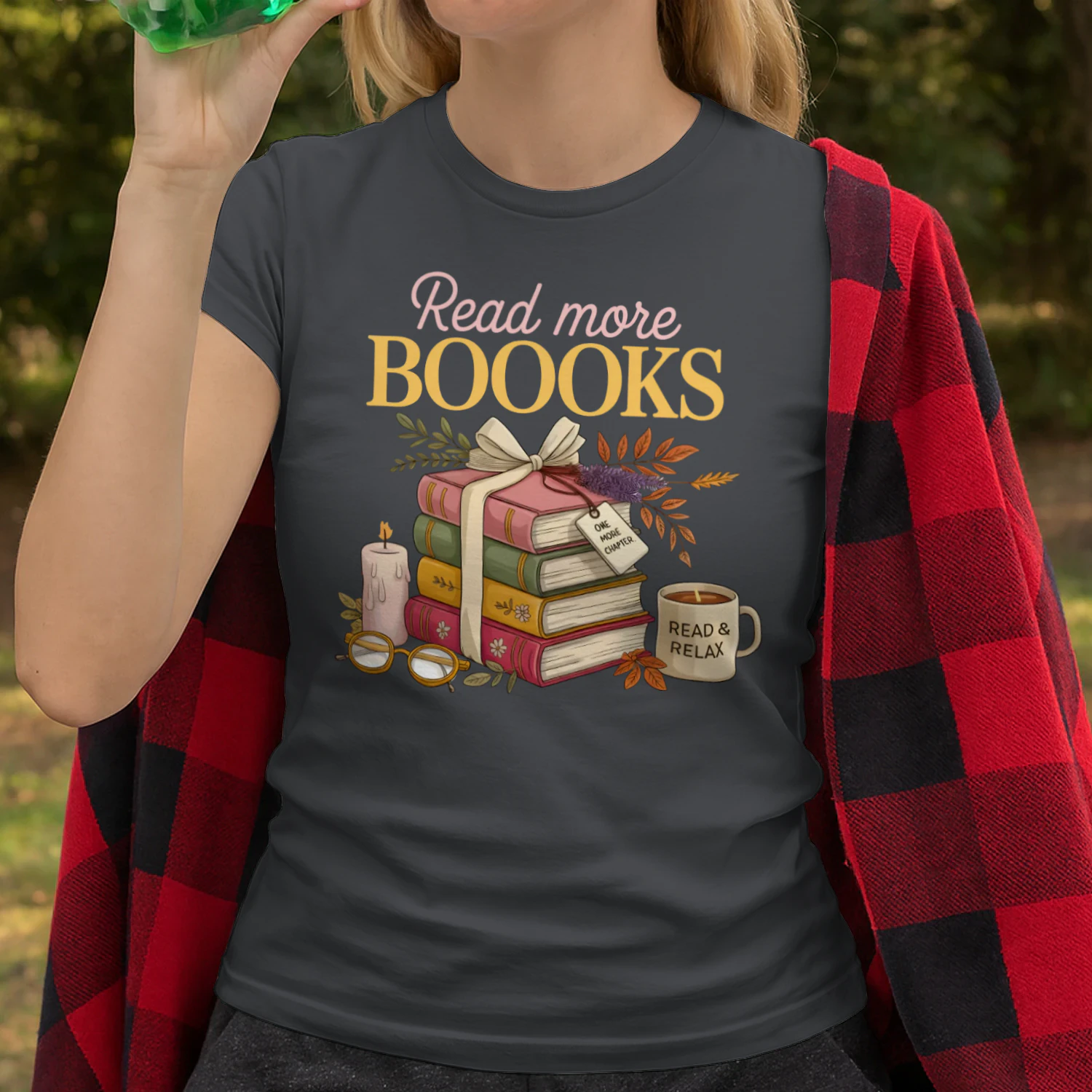 Read More Books Heavy Cotton Dark Colors T-shirt 1 Side, Book Club Gildan Tee, Readers Club Shirt, Book Lover Gifts