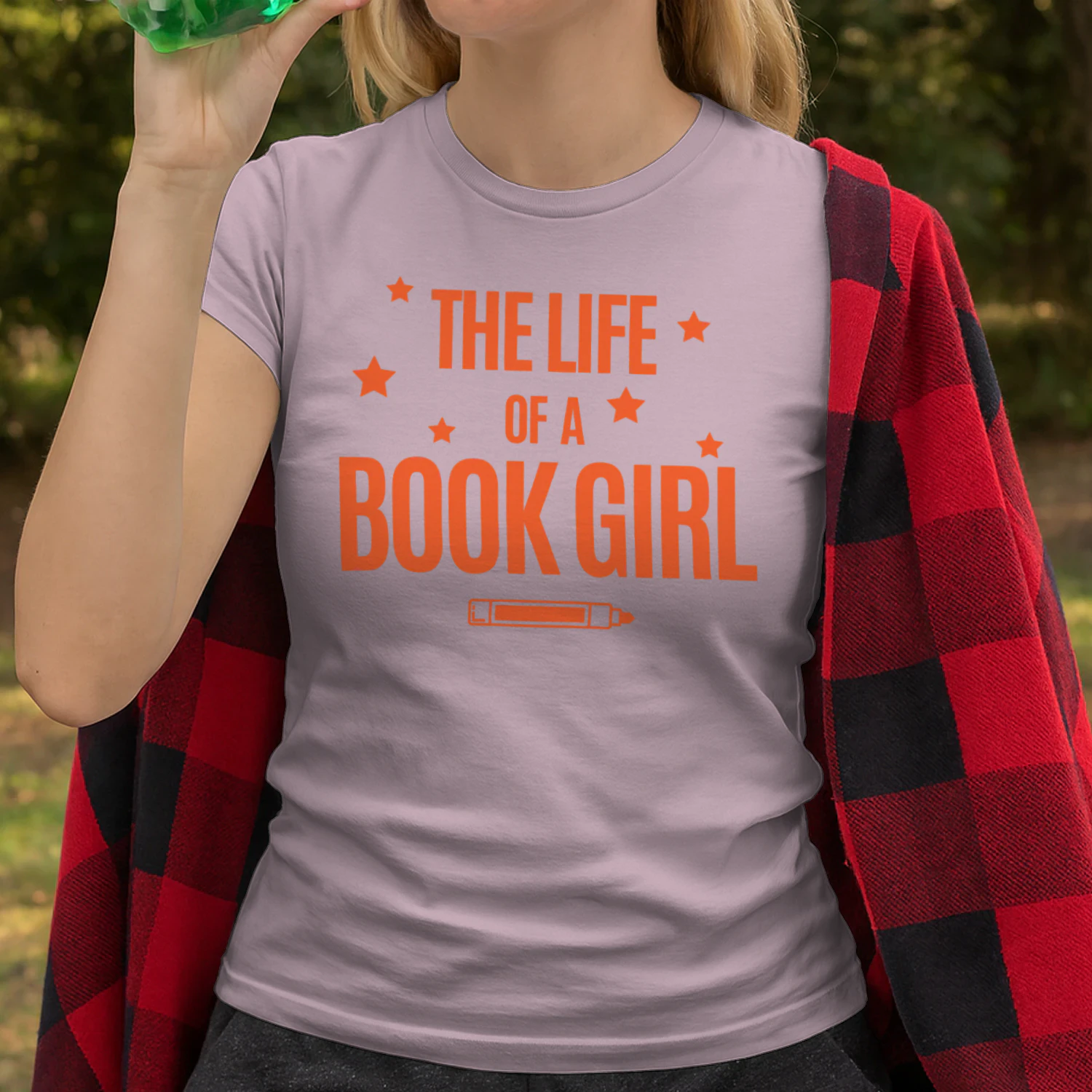The Life Of A Book Girl V2 Heavy Cotton Light Colors T-shirt 1 Side, World Tour Book Club Gildan Tee, Readers Club Shirt, Book Lover Gifts