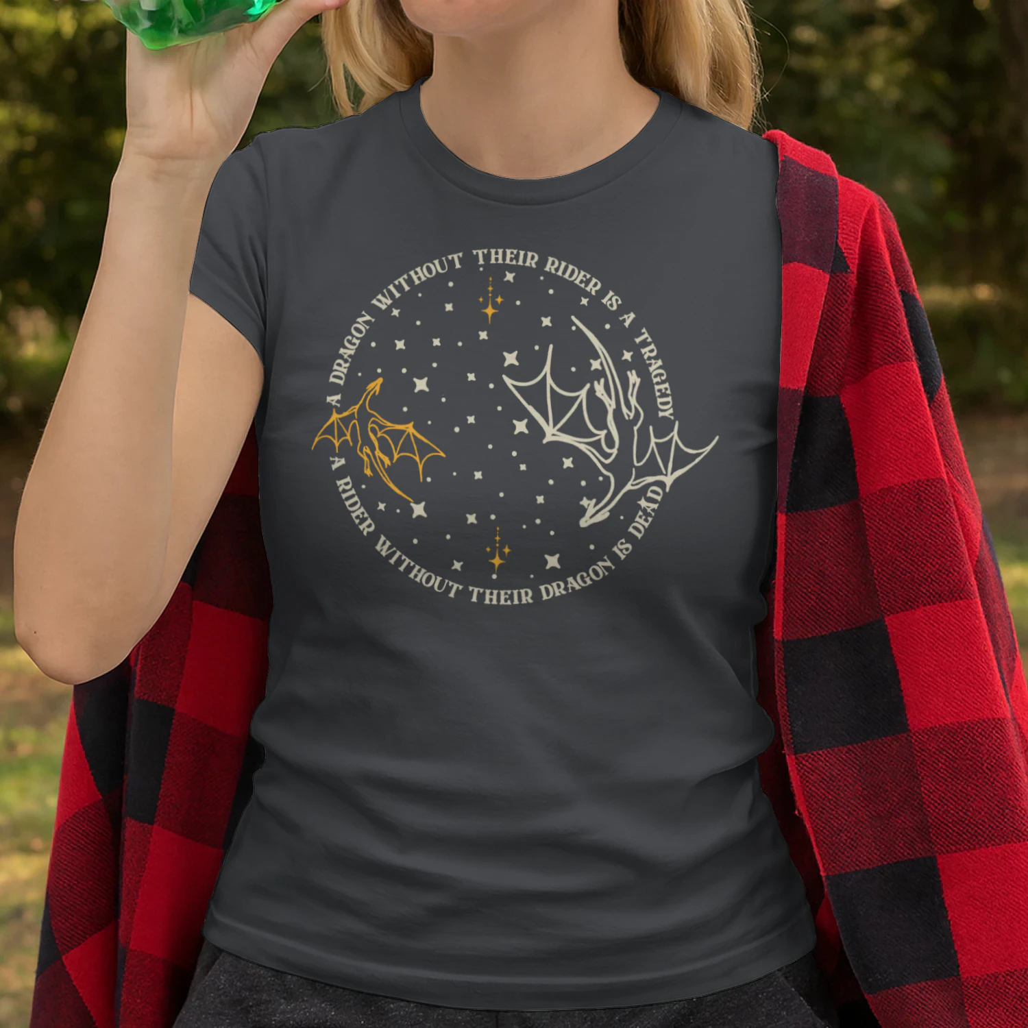 Fourth Wing Dragon Heavy Cotton Dark Colors T-shirt 2 Side, The Empyrean Series Gildan Tee, Fantasy Romance Book Shirt, Book Lover Gifts