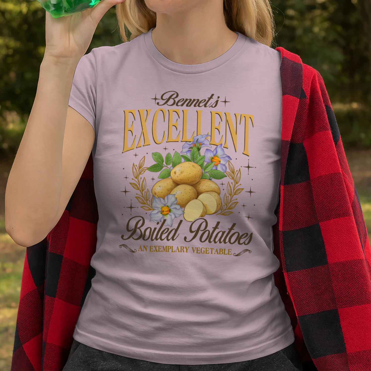 Exemplary Vegetable Heavy Cotton Light Colors T-shirt 1 Side, Pride and Prejudice Gildan Tee, Classic Literature Shirt, Book Lover Gifts