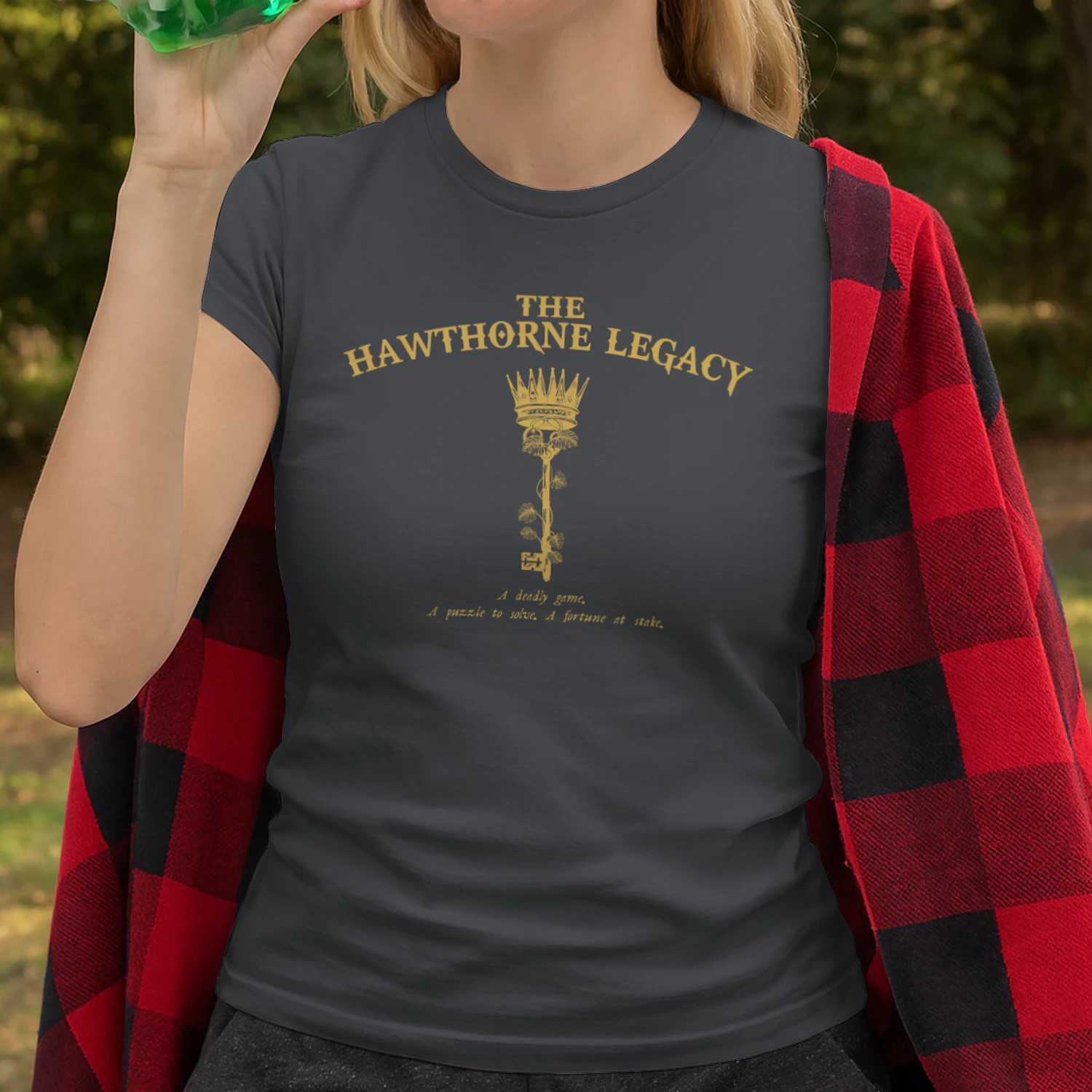 The Hawthorne Legacy Heavy Cotton Dark Colors T-shirt 1 Side, The Inheritance Games Gildan Tee, YA Romance Shirt, Book Lover Gifts