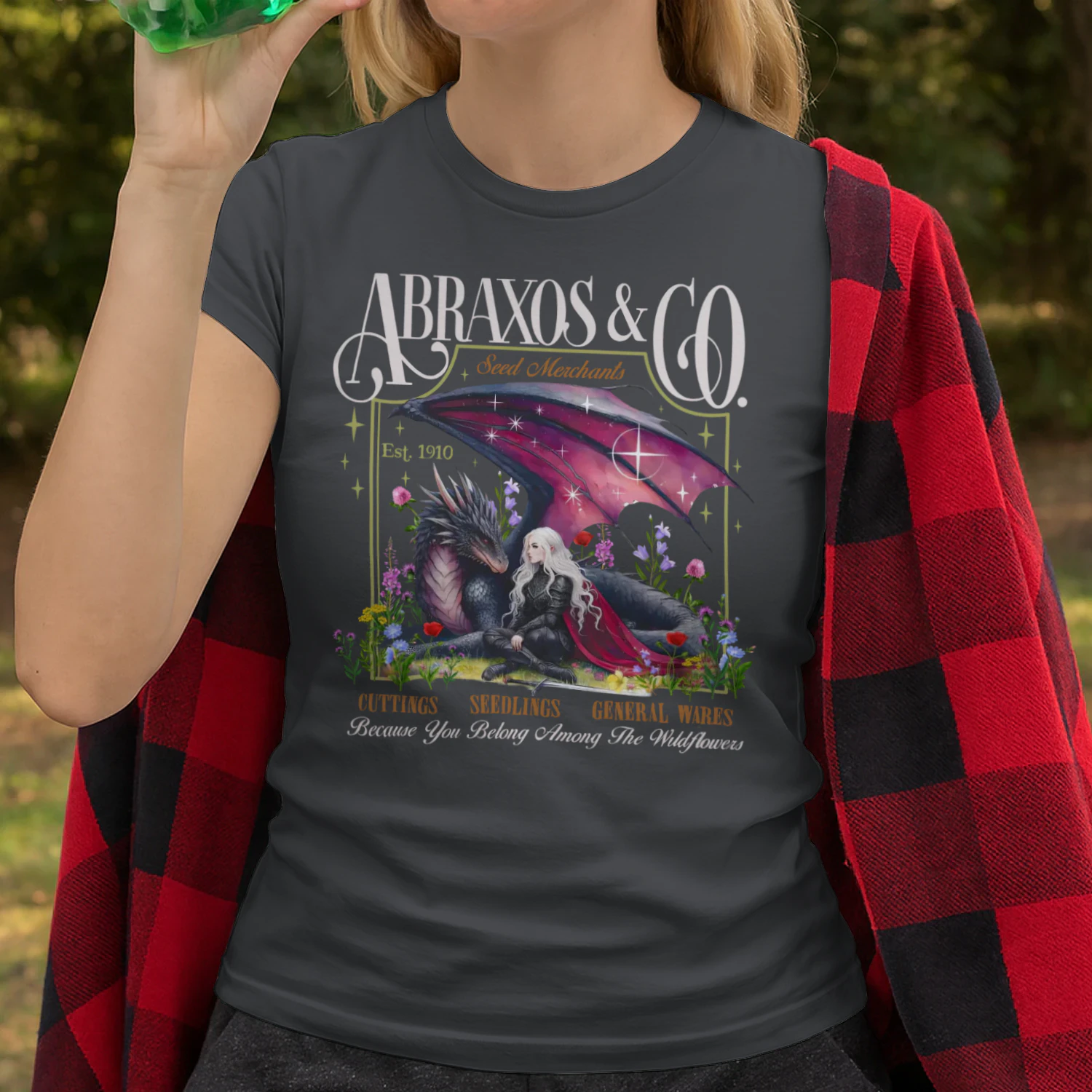 Abraxos Manon Blackbeak Heavy Cotton Dark Colors T-shirt 1 Side, Throne of Glass Gildan Tee, High Fantasy Book Shirt, Book Lover Gifts