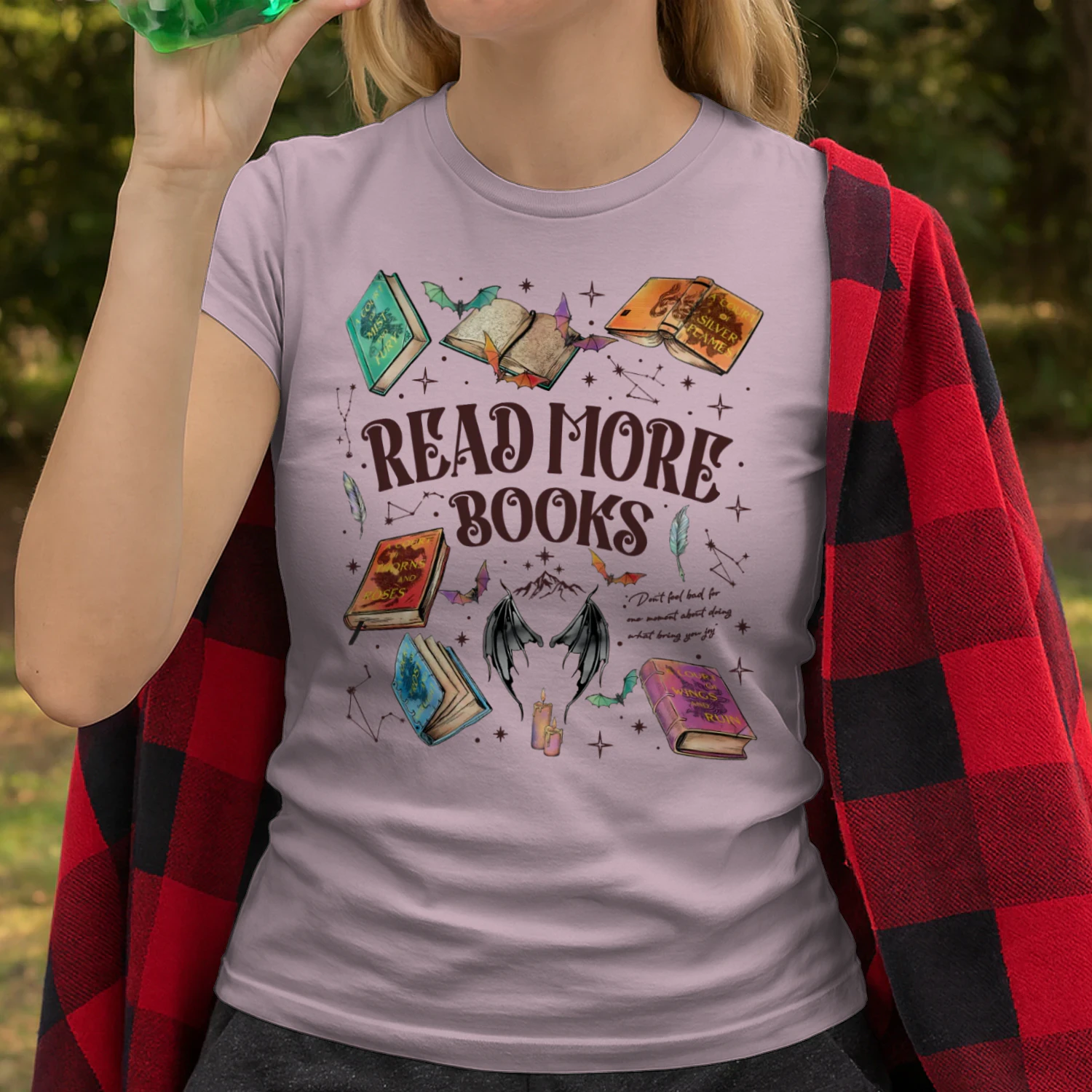 Read More Books Heavy Cotton Light Colors T-shirt 2 Side, Acotar Gildan Tee, Romantasy Book Shirt, Book Lover Gifts