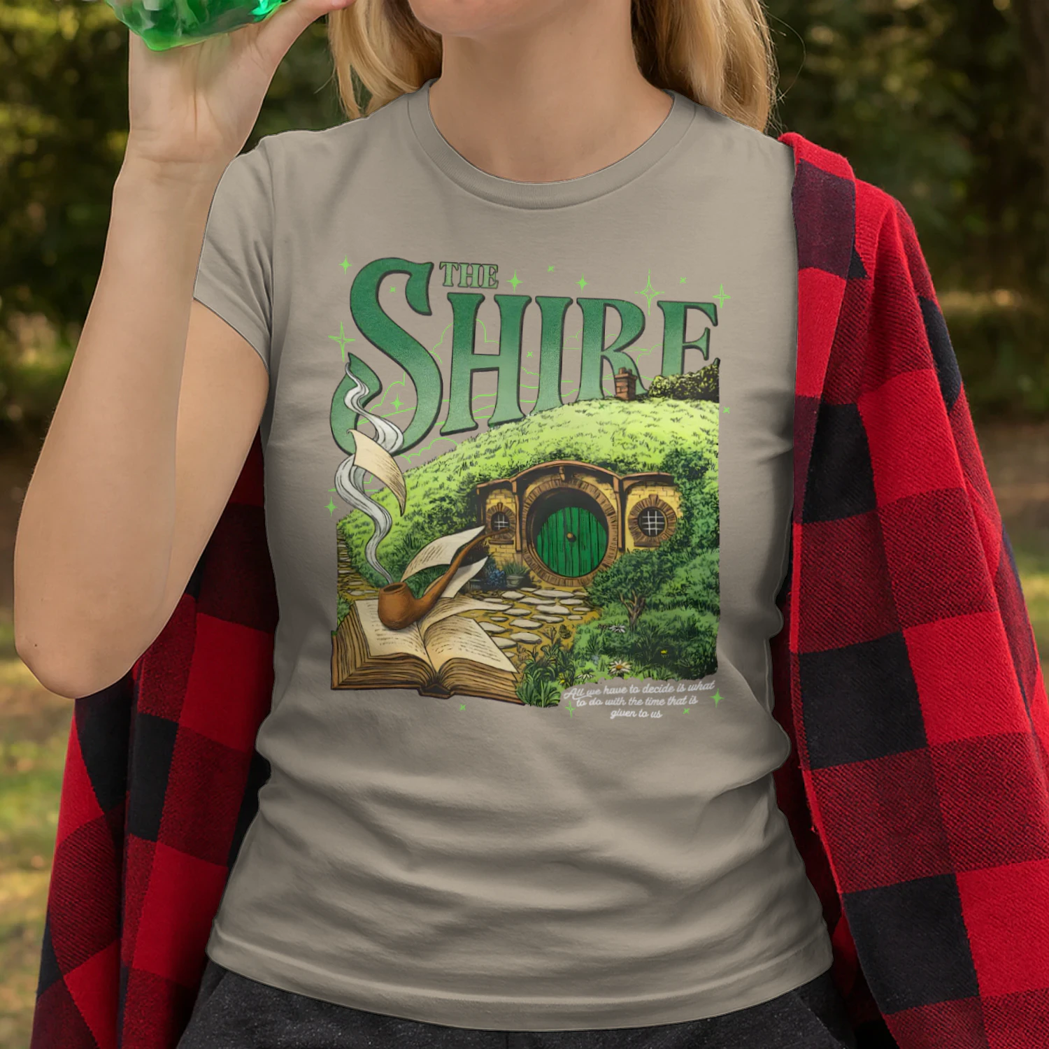 The Shire Heavy Cotton T-shirt 1 Side, The Lord Of The Rings Gildan Tee, Epic Fantasy Book Shirt, Book Lover Gifts