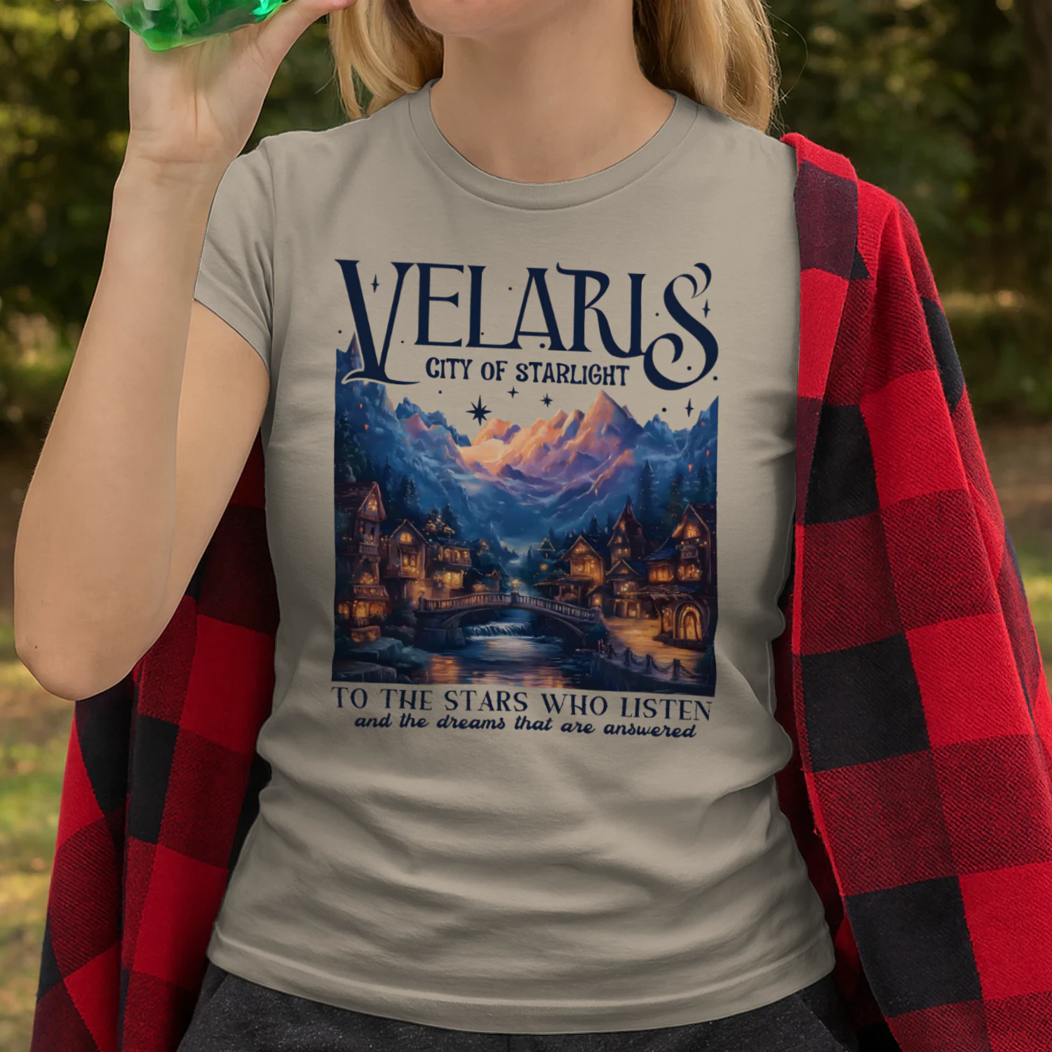 Velaris City Of Starlight Heavy Cotton Light Colors T-shirt 1 Side, Acotar Series Gildan Tee, Fantasy Romance Book Shirt, Book Lover Gifts