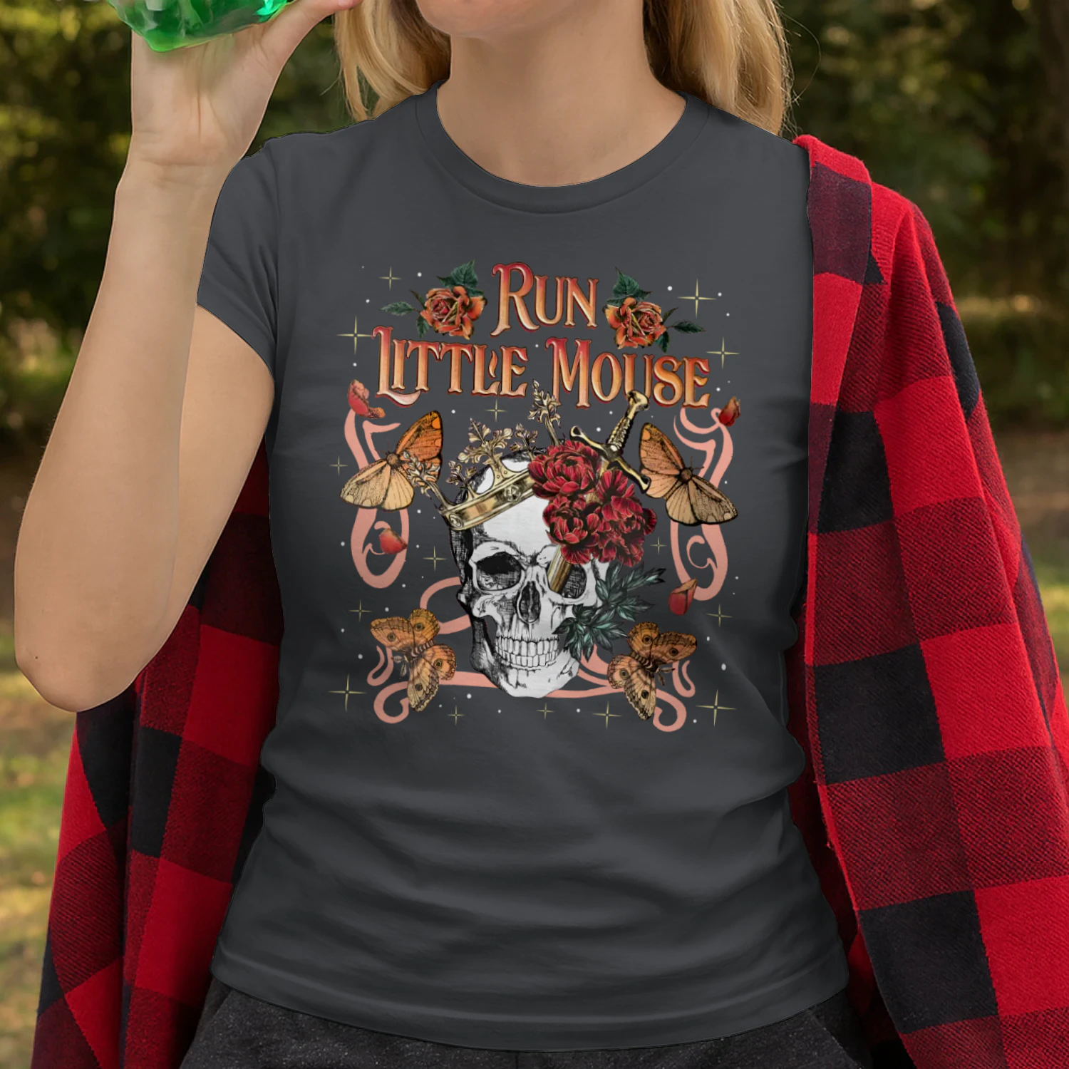 Run, Little Mouse Heavy Cotton T-shirt 1 Side, Haunting Adeline Gildan Tee, Dark Romance Book Shirt, Book Lover Gifts