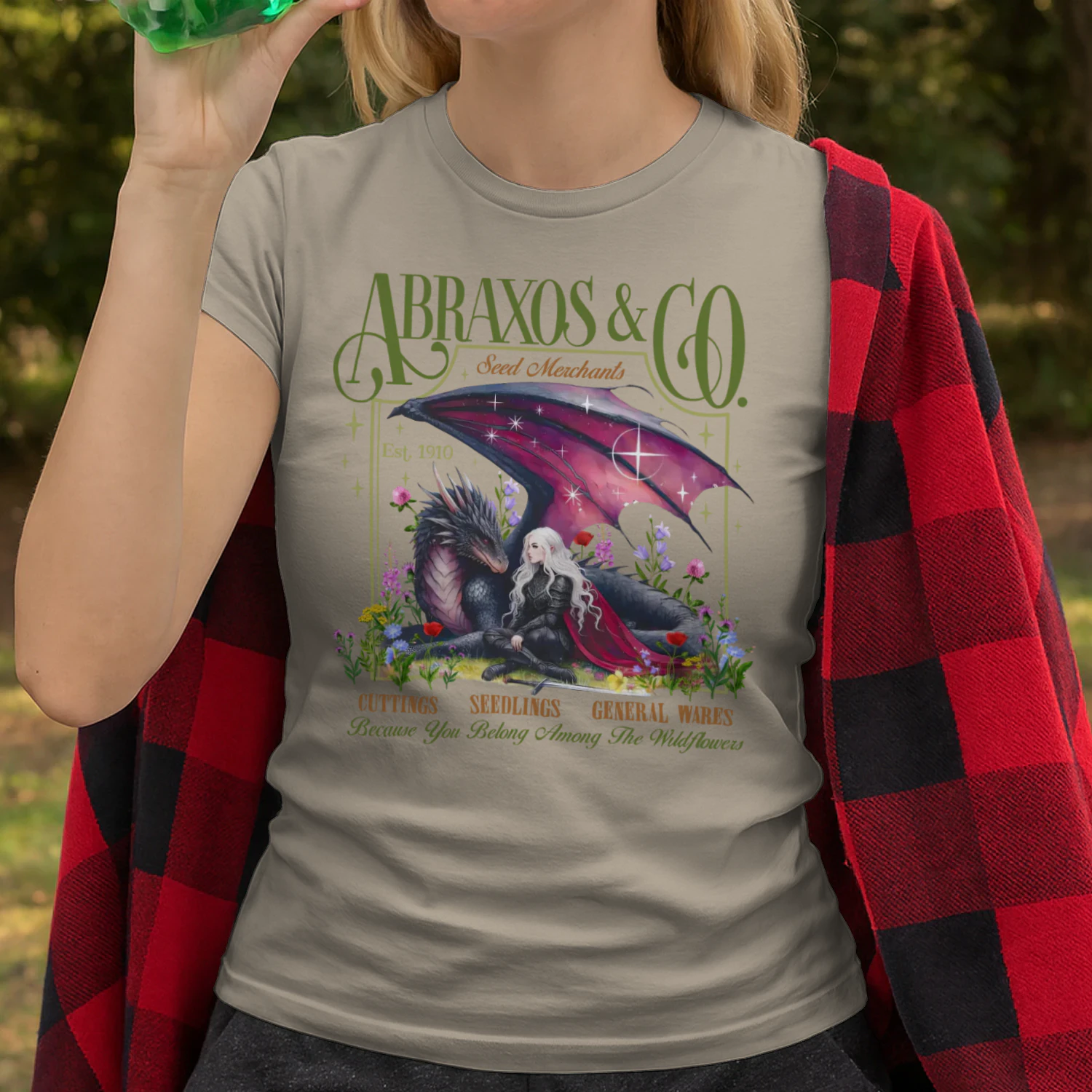 Abraxos Manon Blackbeak Heavy Cotton Light Colors T-shirt 1 Side, Throne of Glass Gildan Tee, High Fantasy Book Shirt, Book Gifts