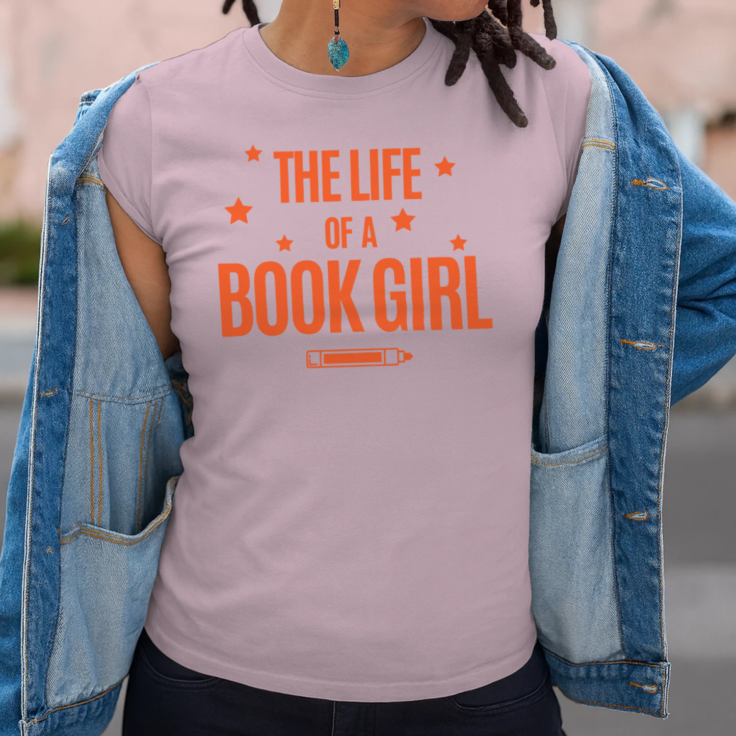 The Life Of A Book Girl V2 Heavy Cotton Light Colors T-shirt 1 Side, World Tour Book Club Gildan Tee, Readers Club Shirt, Book Lover Gifts