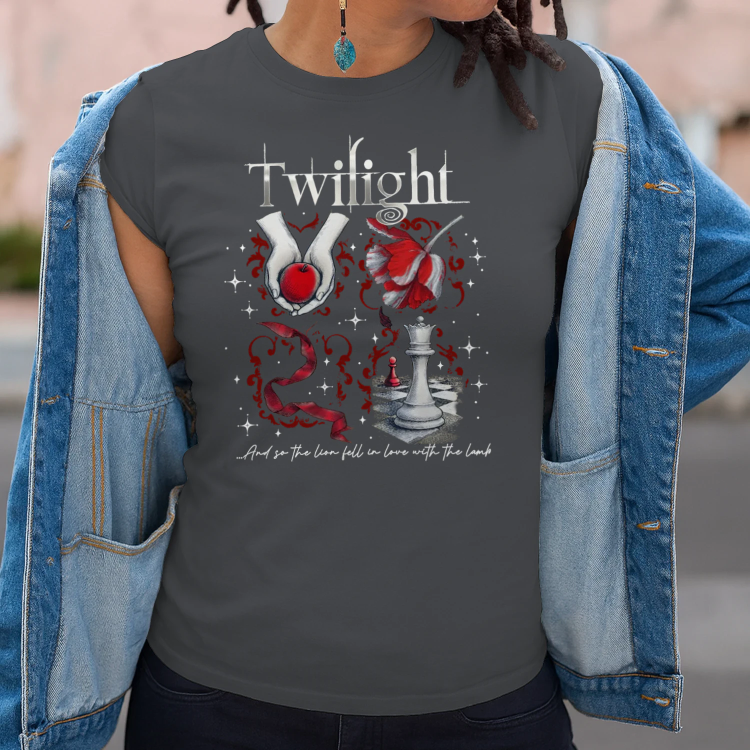 Twilight Series Heavy Cotton Dark Colors T-shirt 2 Side, Young Adult Gildan Tee, Fantasy Romance Book Shirt, Book Lover Gifts