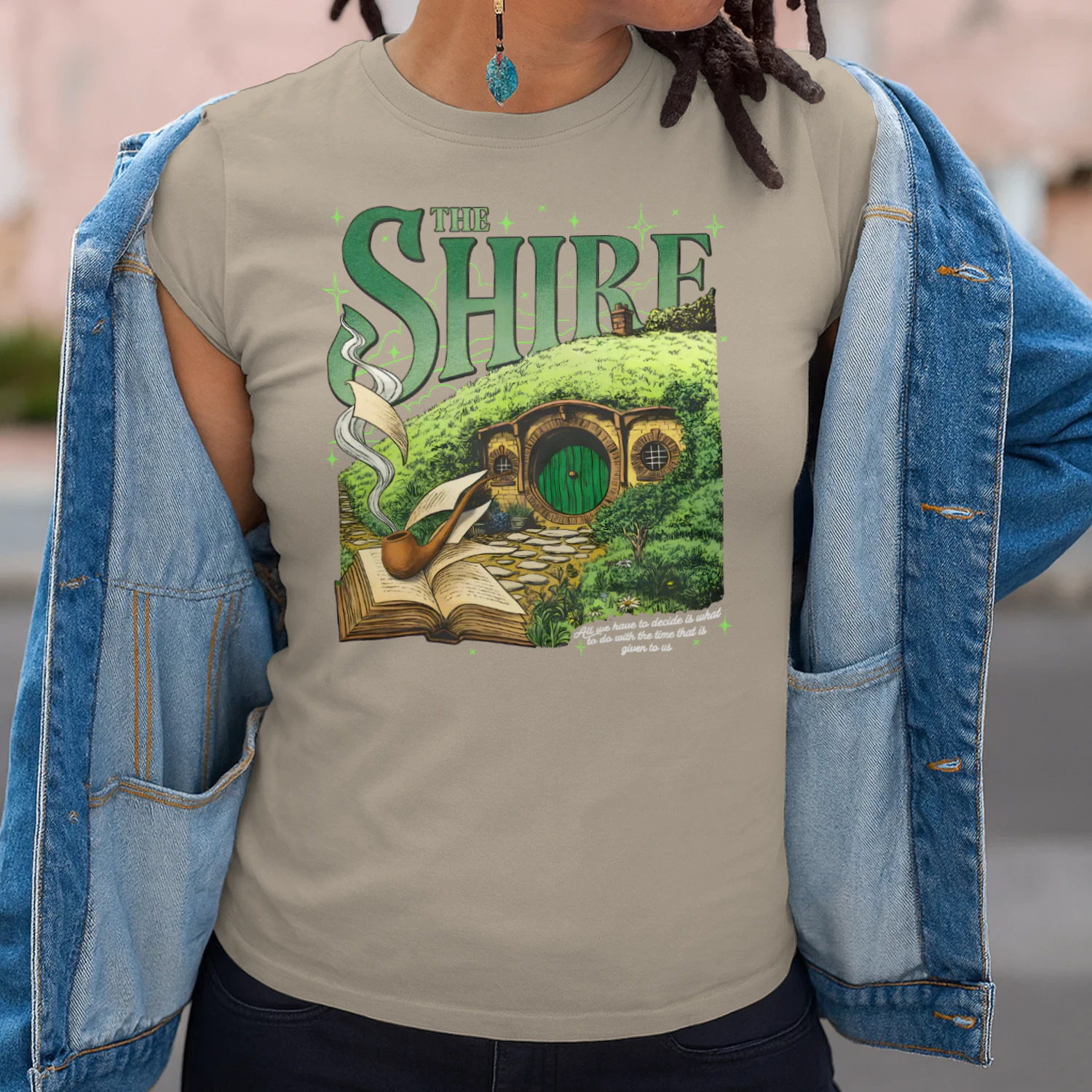 The Shire Heavy Cotton T-shirt 1 Side, The Lord Of The Rings Gildan Tee, Epic Fantasy Book Shirt, Book Lover Gifts