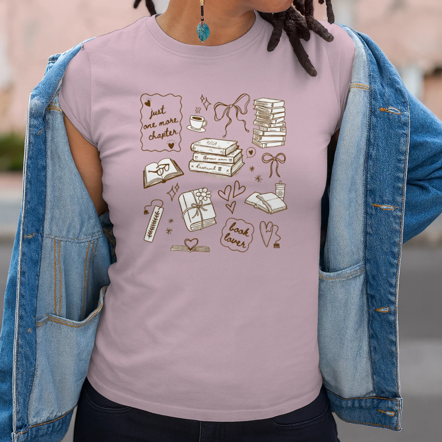 Just One More Chapter Heavy Cotton Light Colors T-shirt 1 Side, Book Club Gildan Tee, Readers Club Shirt, Book Lover Gifts
