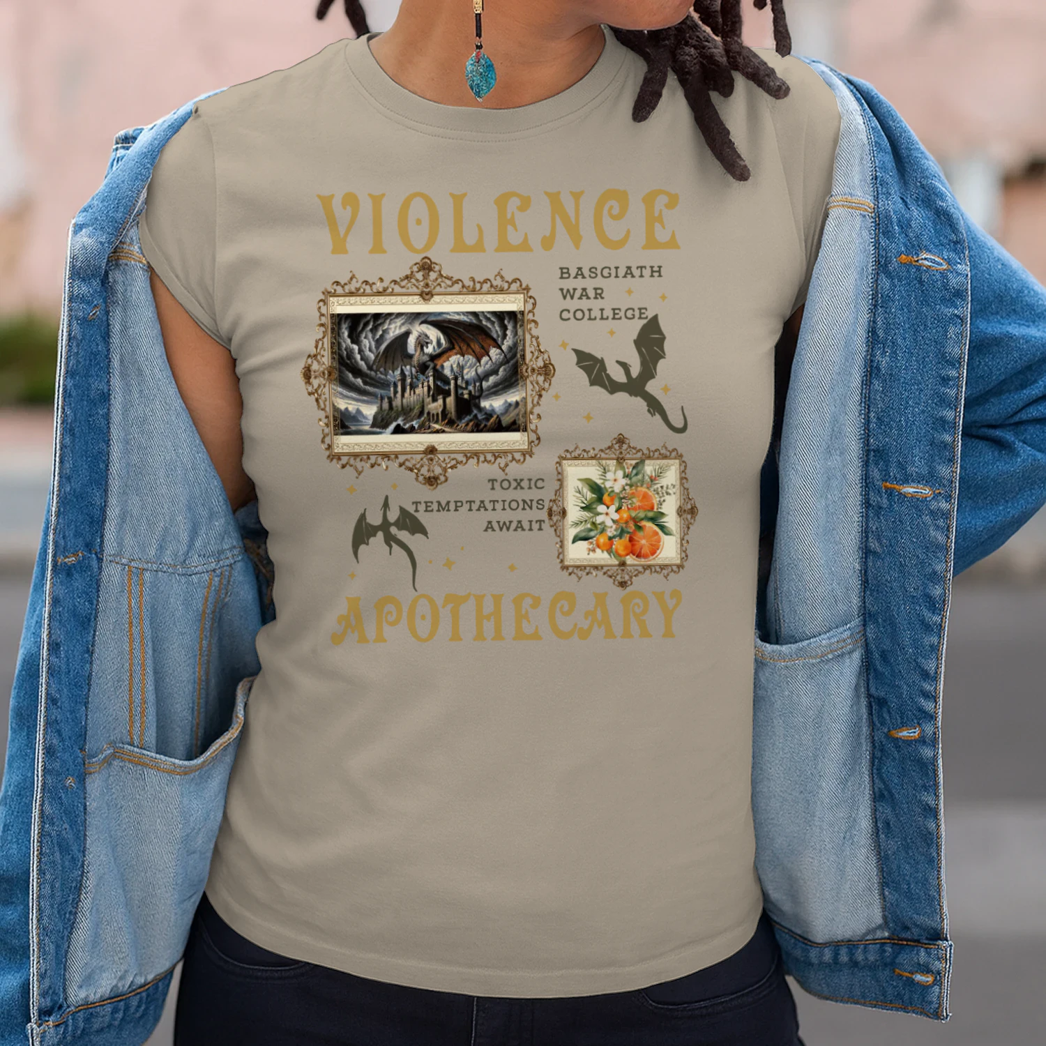 Violence Apothecary Heavy Cotton Light Colors T-shirt 1 Side, The Apothecary Diaries Gildan Tee, Historical Fiction Book Shirt, Book Gifts