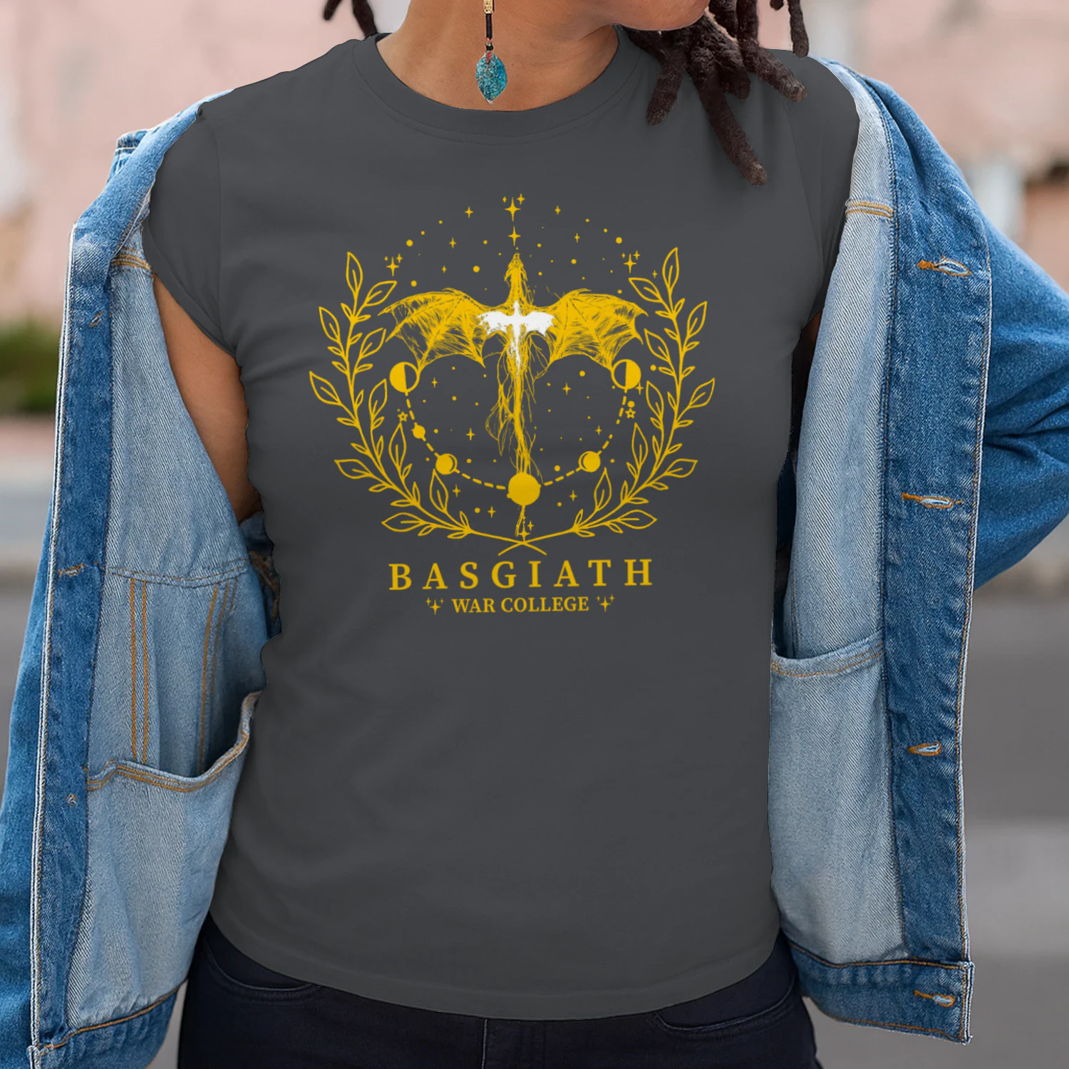 Basgiath War College Heavy Cotton Shirt 2 Side, Fourth Wing Series Tee, Romantasy Shirt, Book Lover Gifts
