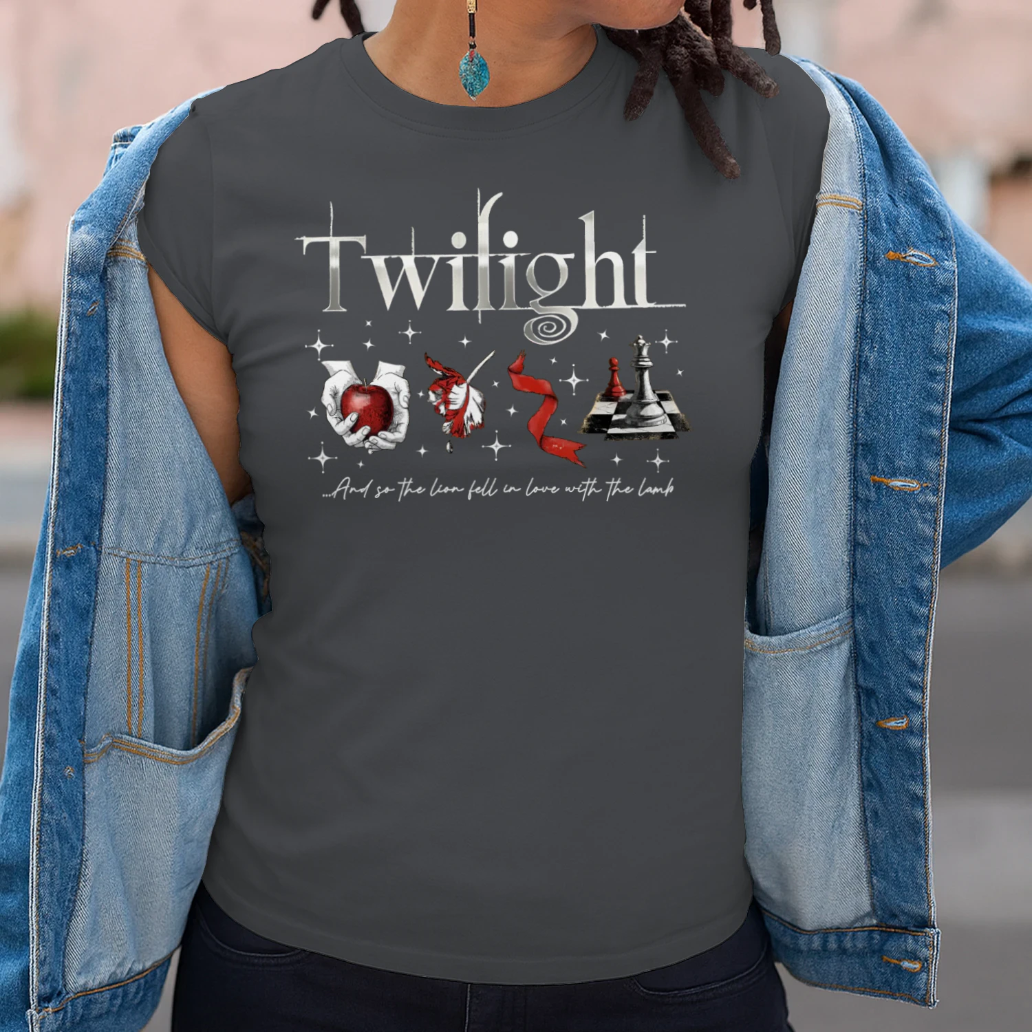 Twilight Series Heavy Cotton Dark Colors T-shirt 2 Side, Young Adult Gildan Tee, Fantasy Romance Book Shirt, Book Lover Gifts