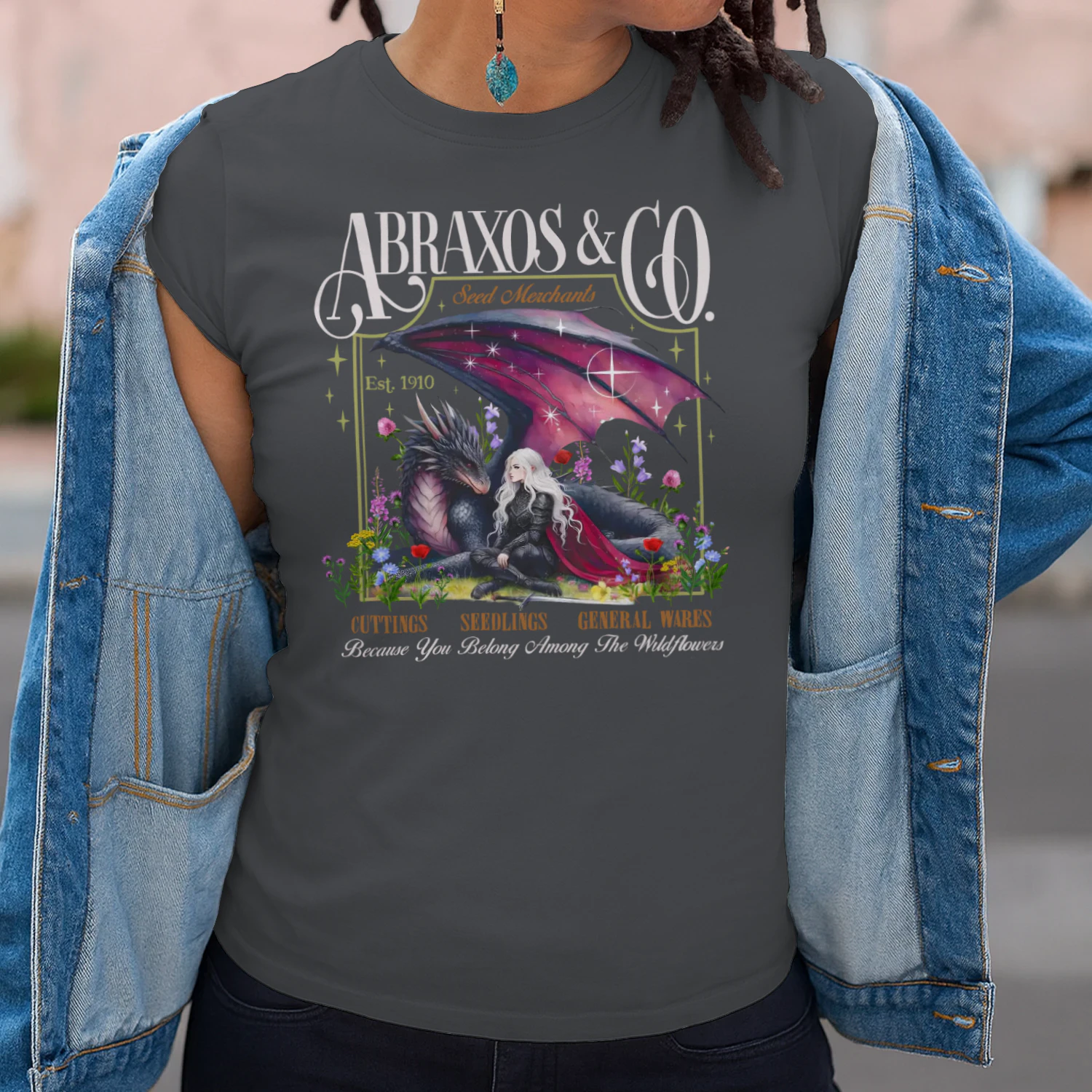 Abraxos Manon Blackbeak Heavy Cotton Dark Colors T-shirt 1 Side, Throne of Glass Gildan Tee, High Fantasy Book Shirt, Book Lover Gifts
