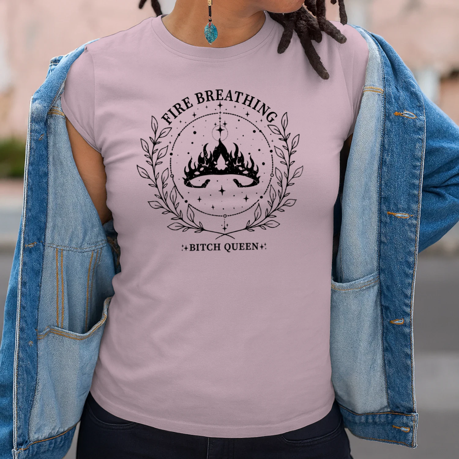 Fire Breathing Heavy Cotton Light Colors T-shirt 2 Side, Throne of Glass Gildan Tee, Epic High Fantasy Book Shirt, Book Lover Gifts