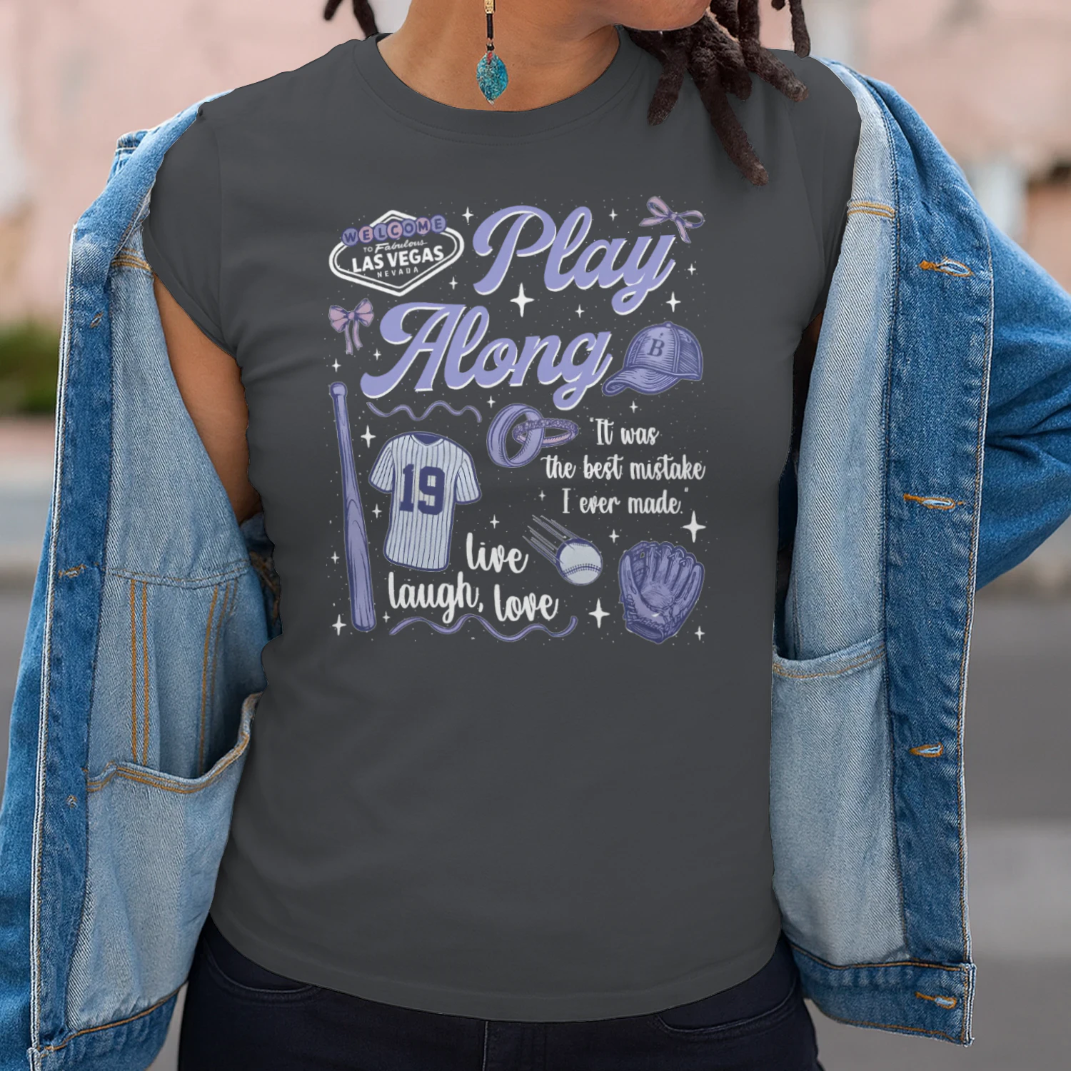Play Along Heavy Cotton Dark Colors T-shirt 1 Side, Windy City Gildan Tee, Romantasy Shirt, Book Lover Gifts