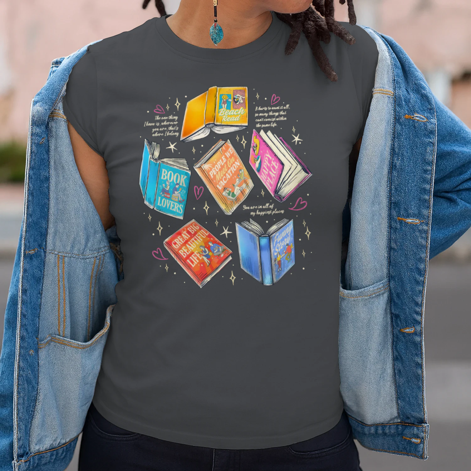 Literature Book Heavy Cotton Shirt 2 Side, Novels Book Tee, Series Book Shirt, Book Lover Gifts