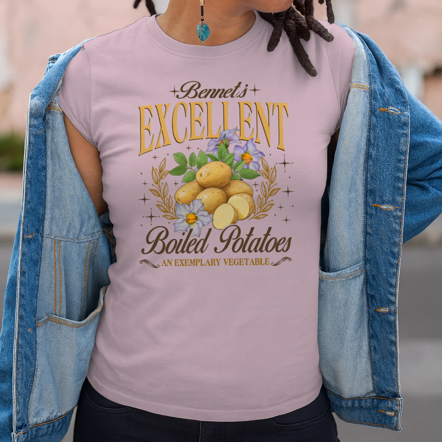 Exemplary Vegetable Heavy Cotton Light Colors T-shirt 1 Side, Pride and Prejudice Gildan Tee, Classic Literature Shirt, Book Lover Gifts