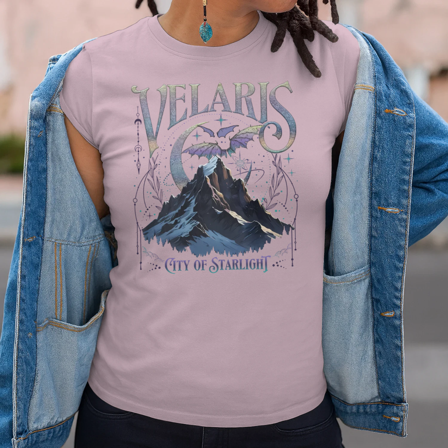 Velaris Acotar Heavy Cotton Light Colors T-shirt 2 Side, City Of Starlight Gildan Tee, Romantasy Readers Shirt, Book Lover Gifts