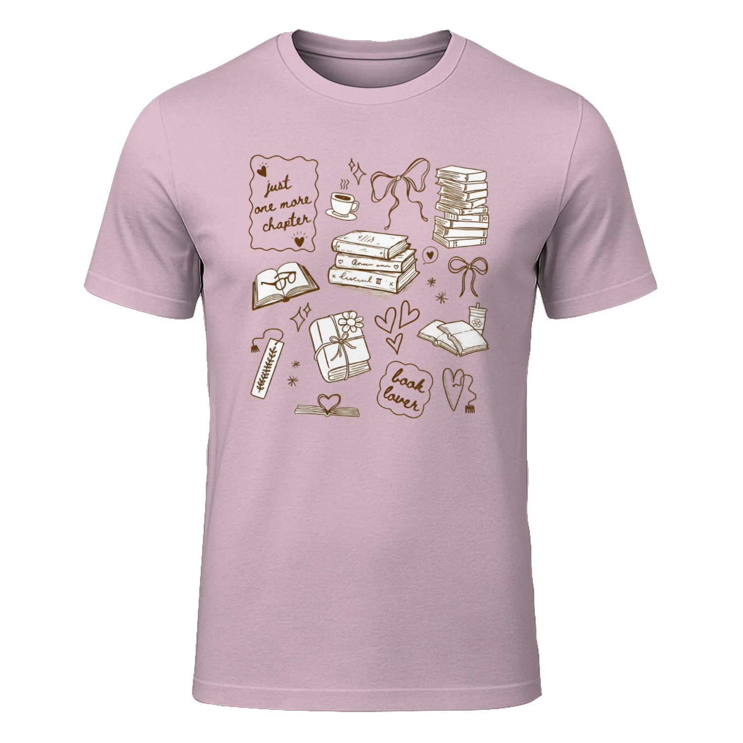 Just One More Chapter Heavy Cotton Light Colors T-shirt 1 Side, Book Club Gildan Tee, Readers Club Shirt, Book Lover Gifts
