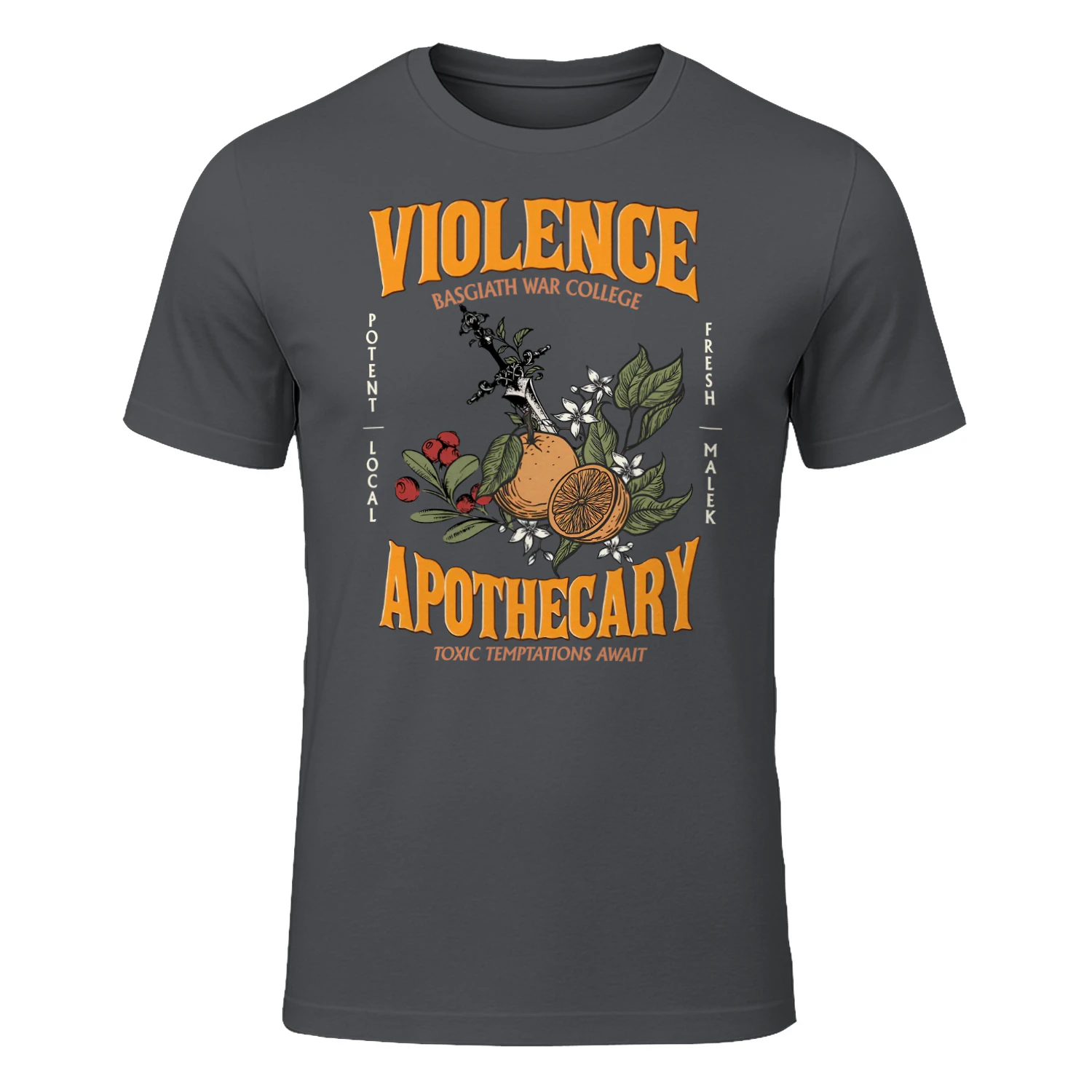 Violence Apothecary Heavy Cotton Dark Colors T-shirt 1 Side, The Apothecary Diaries Gildan Tee, Historical Fiction Book Shirt, Book Lover Gifts