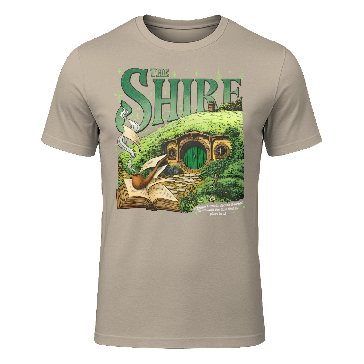 The Shire Heavy Cotton T-shirt 1 Side, The Lord Of The Rings Gildan Tee, Epic Fantasy Book Shirt, Book Lover Gifts