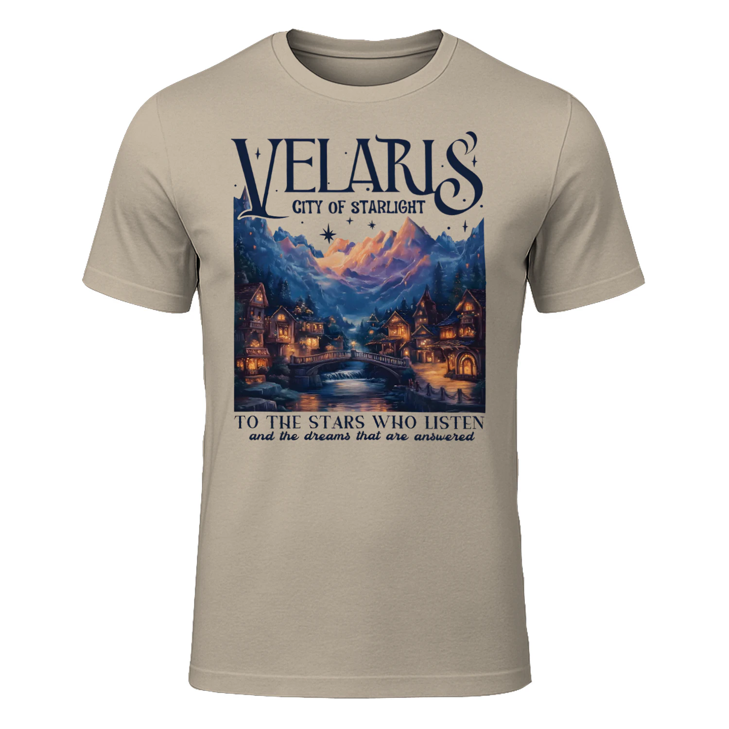 Velaris City Of Starlight Heavy Cotton Light Colors T-shirt 1 Side, Acotar Series Gildan Tee, Fantasy Romance Book Shirt, Book Lover Gifts