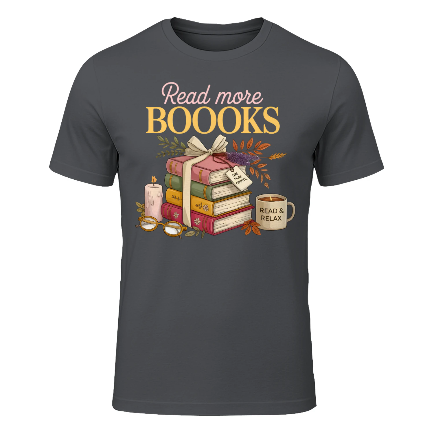 Read More Books Heavy Cotton Dark Colors T-shirt 1 Side, Book Club Gildan Tee, Readers Club Shirt, Book Lover Gifts