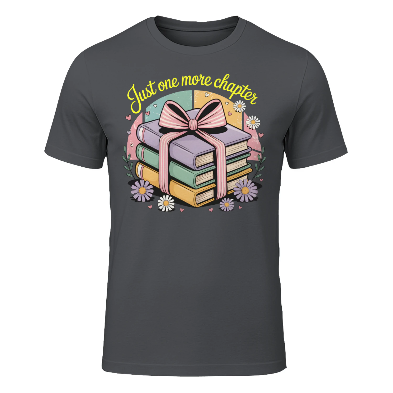Just One More Chapter V2 Heavy Cotton Dark Colors T-shirt 1 Side, Book Club Gildan Tee, Readers Club Shirt, Book Lover Gifts