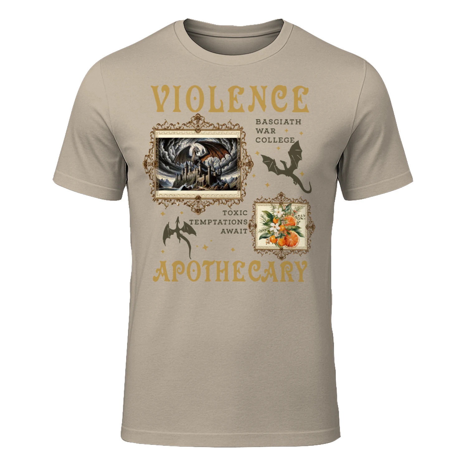 Violence Apothecary Heavy Cotton Light Colors T-shirt 1 Side, The Apothecary Diaries Gildan Tee, Historical Fiction Book Shirt, Book Gifts