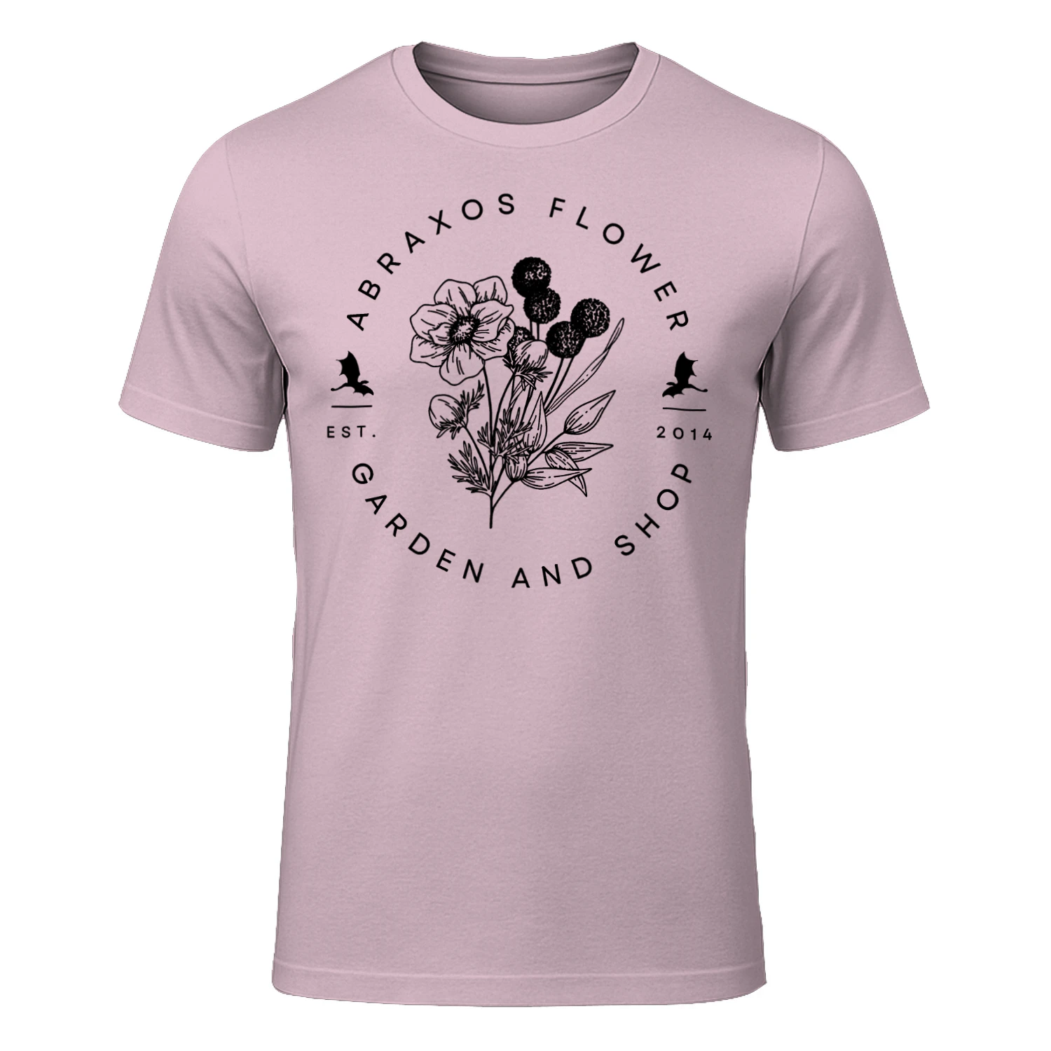 Abraxos Flower Heavy Cotton Light Colors T-shirt 2 Side, Throne of Glass Gildan Tee, Epic High Fantasy Book Shirt, Book Lover Gifts