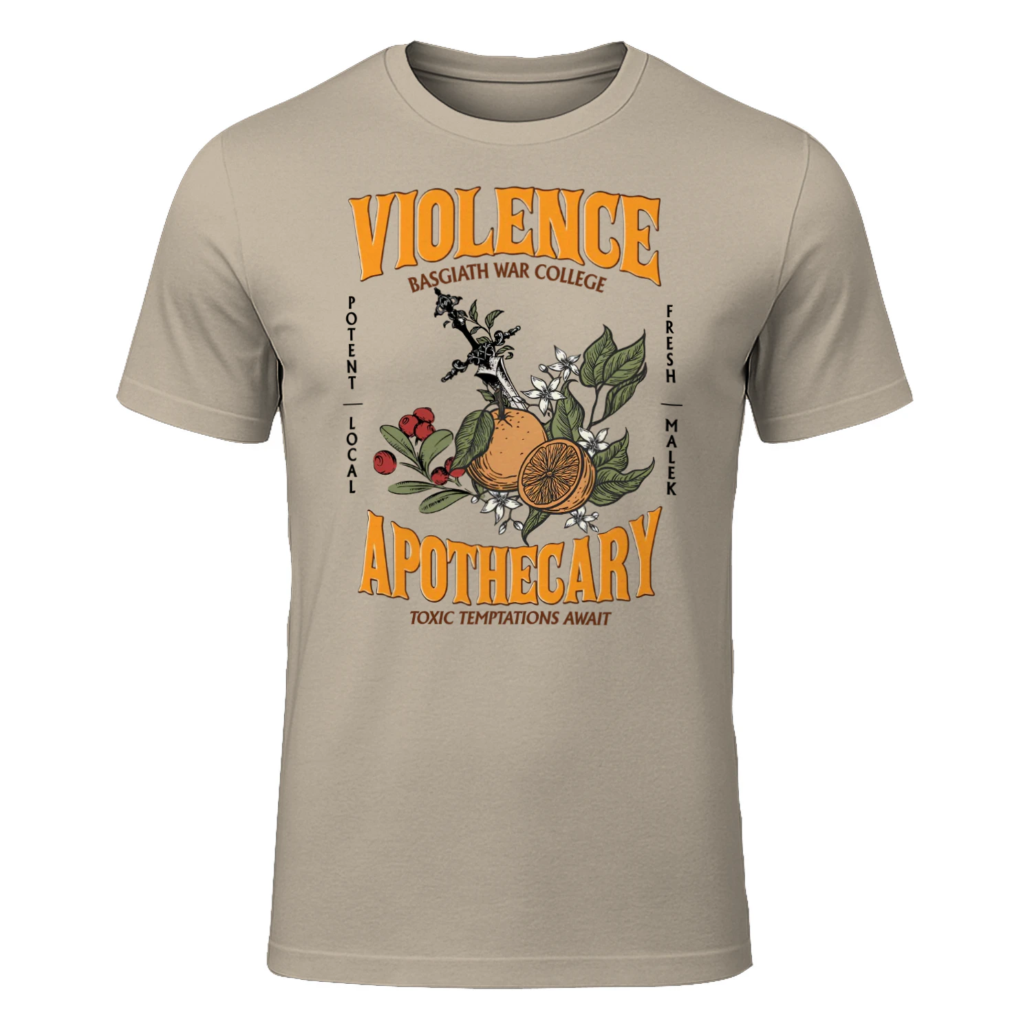Violence Apothecary Heavy Cotton Light Colors T-shirt 1 Side, The Apothecary Diaries Gildan Tee, Historical Fiction Book Shirt, Book Gifts