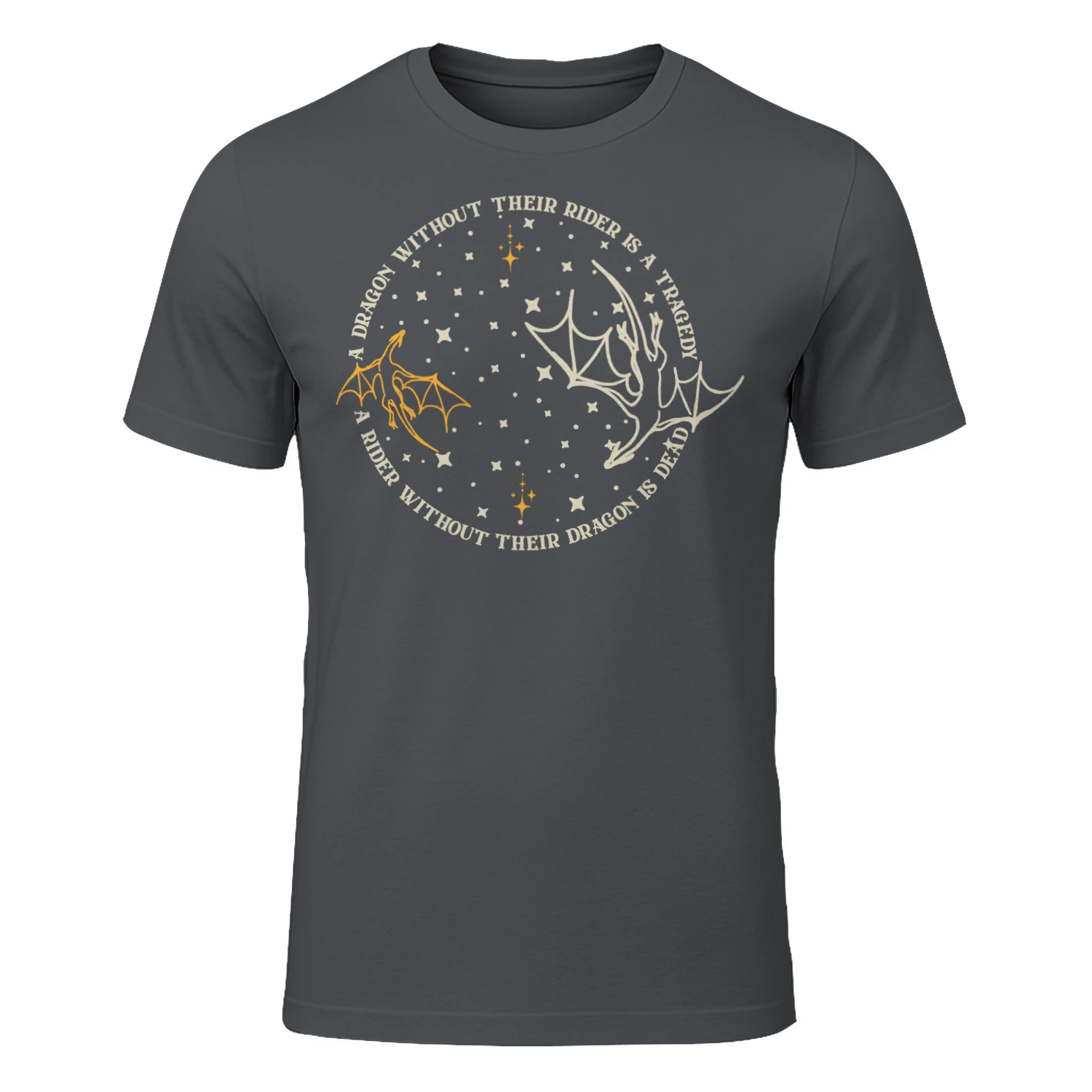 Fourth Wing Dragon Heavy Cotton Dark Colors T-shirt 2 Side, The Empyrean Series Gildan Tee, Fantasy Romance Book Shirt, Book Lover Gifts