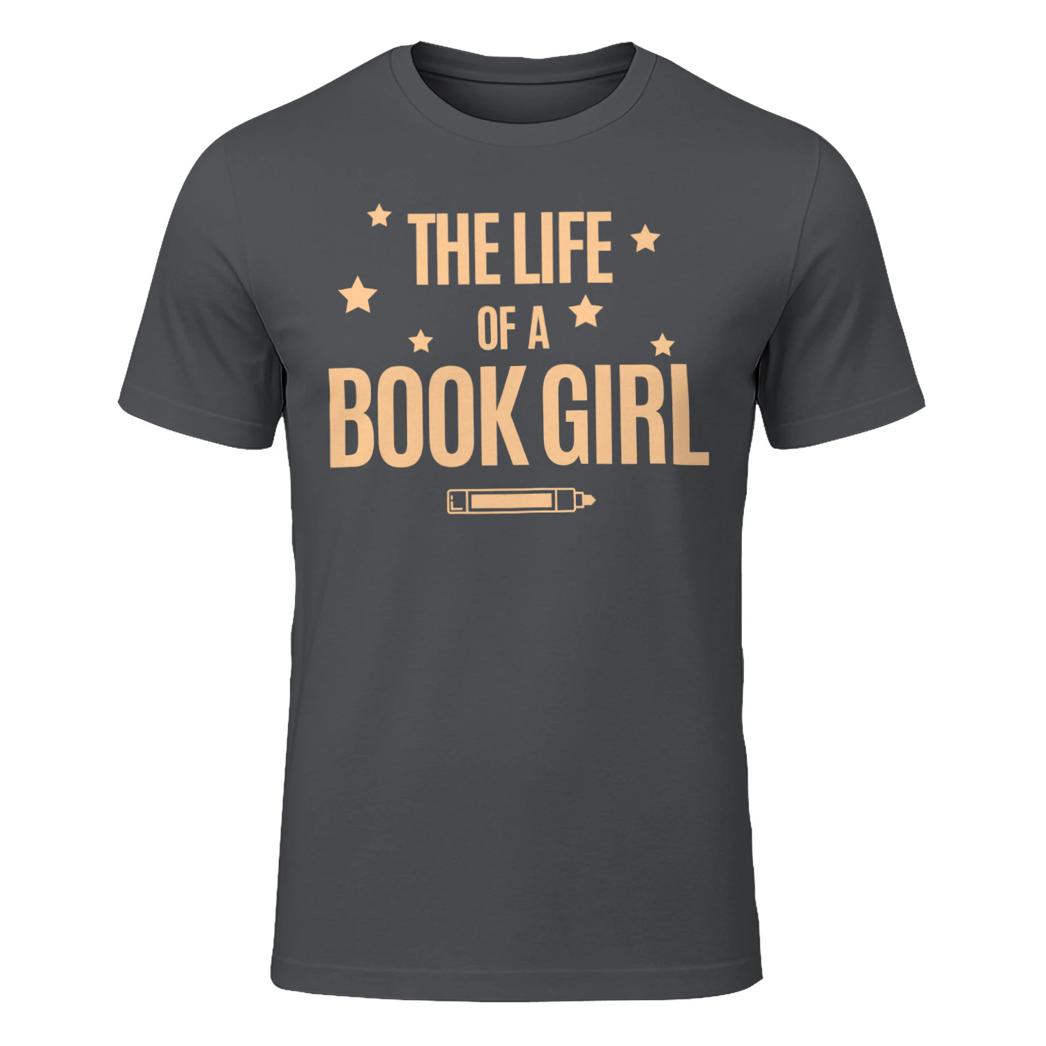 The Life Of A Book Girl V2 Heavy Cotton Dark Colors T-shirt 1 Side, World Tour Book Club Gildan Tee, Readers Club Shirt, Book Lover Gifts