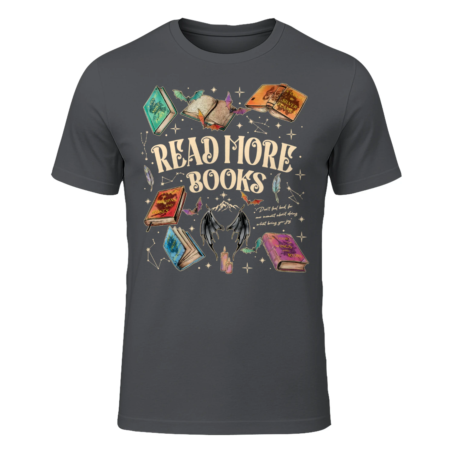 Read More Books Heavy Cotton Dark Colors T-shirt 2 Side, ACOTAR Gildan Tee, Fantasy Romance Book Shirt, Book Lover Gifts