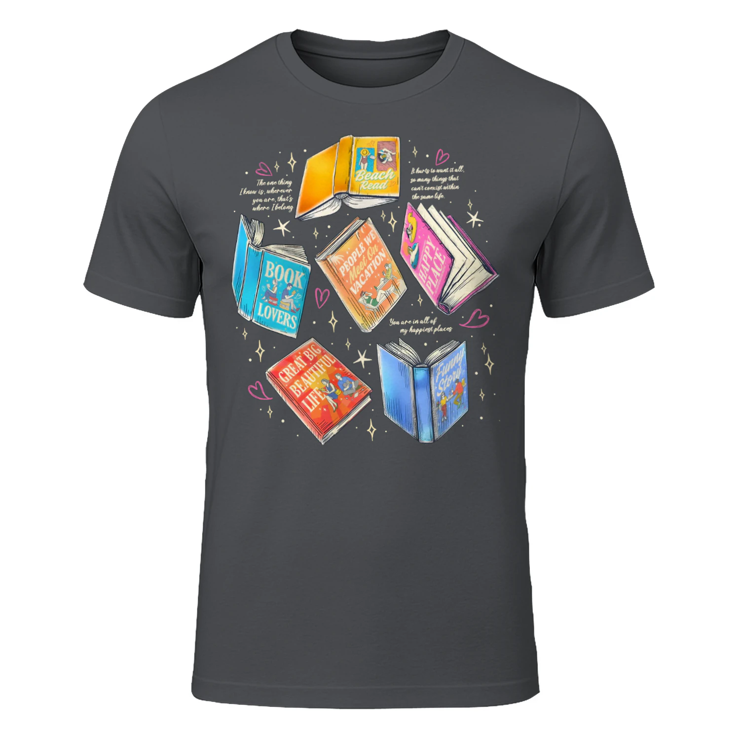 Literature Book Heavy Cotton Shirt 2 Side, Novels Book Tee, Series Book Shirt, Book Lover Gifts