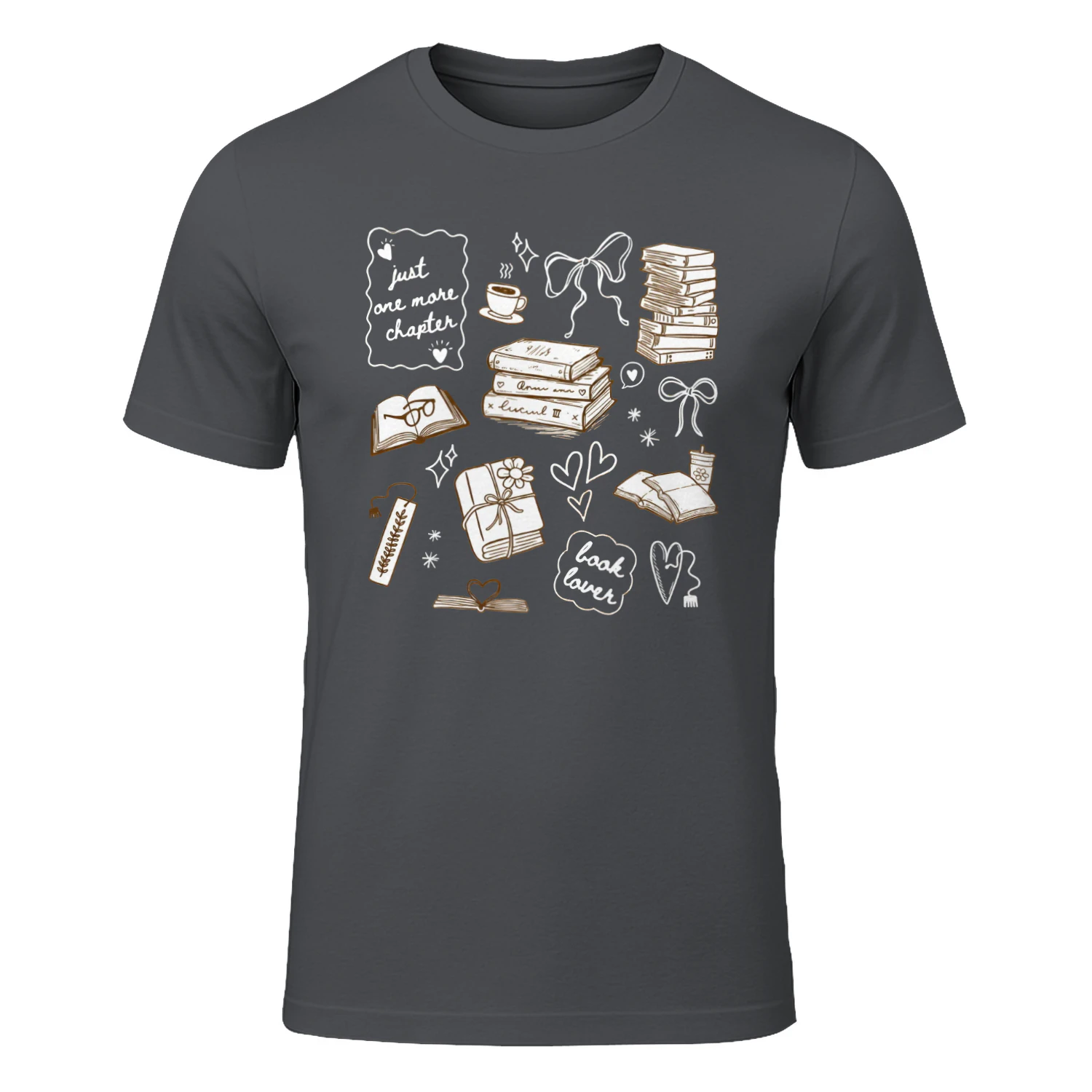 Just One More Chapter Heavy Cotton Dark Colors T-shirt 1 Side, Book Club Gildan Tee, Readers Club Shirt, Book Lover Gifts