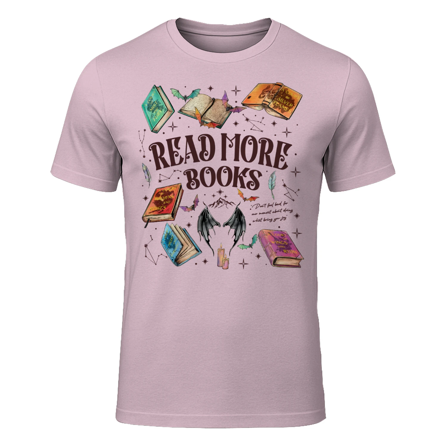 Read More Books Heavy Cotton Light Colors T-shirt 2 Side, ACOTAR Gildan Tee, Fantasy Romance Book Shirt, Book Lover Gifts