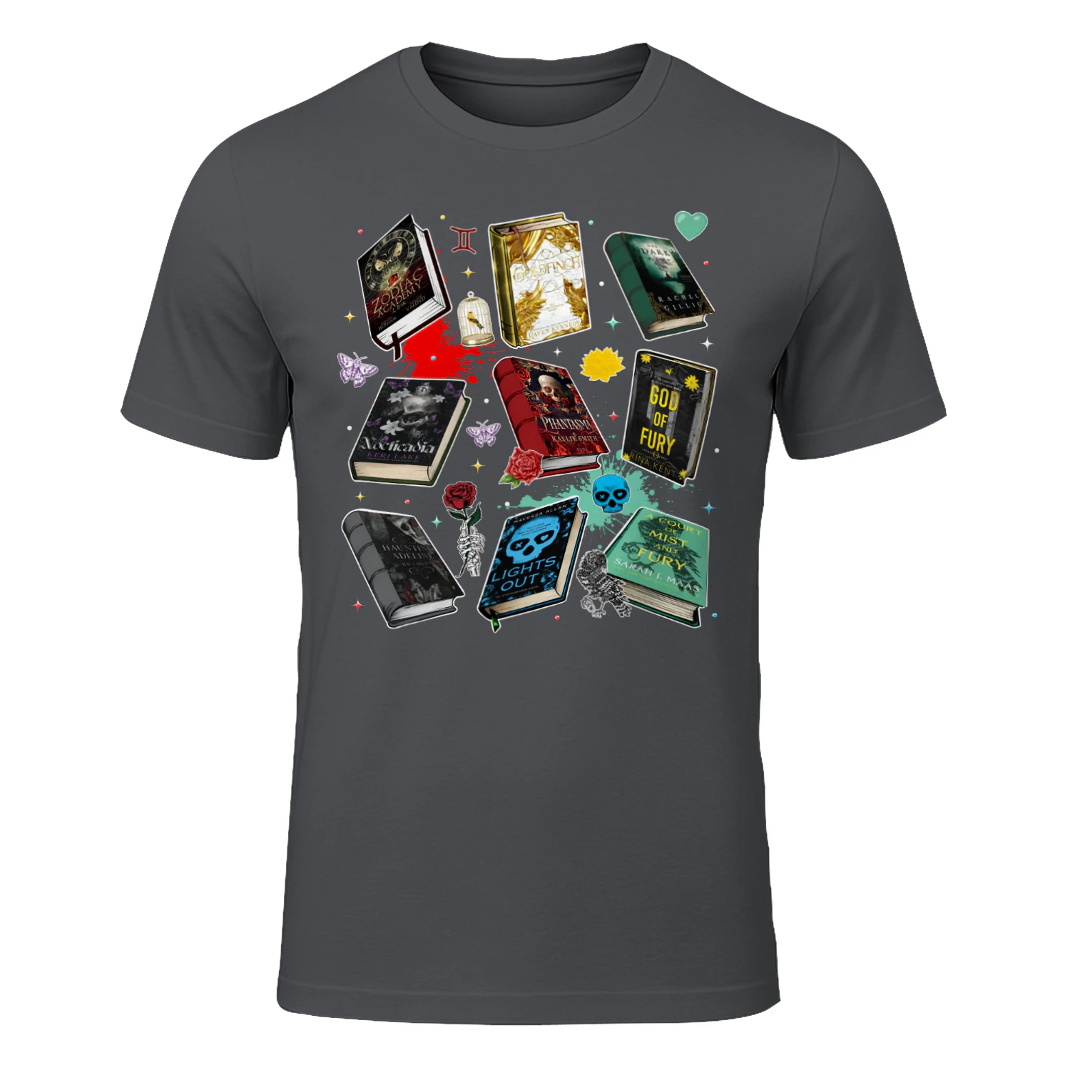 Romantasy Book Heavy Cotton T-shirt 1 Side, Classic Literature Gildan Tee, Young Adult Book Shirt, Book Lover Gifts