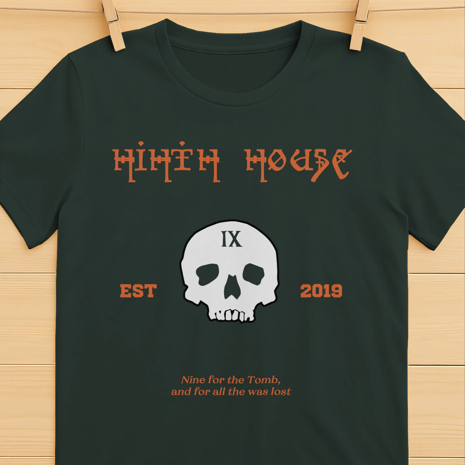 Gideon the Ninth Heavy Cotton T-shirt 1 Side, The Locked Tomb Tee, Fantasy Science Fiction Book Shirt, Book Gifts